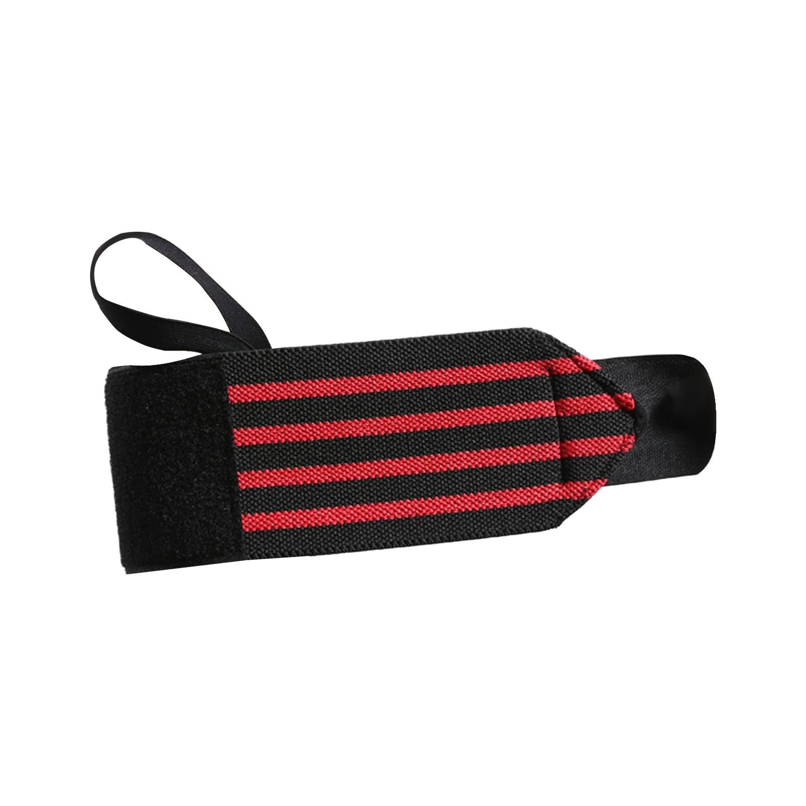 Weightlifting Wrist Wraps for Bodybuilding Weight Bearing Strain Working Out red
