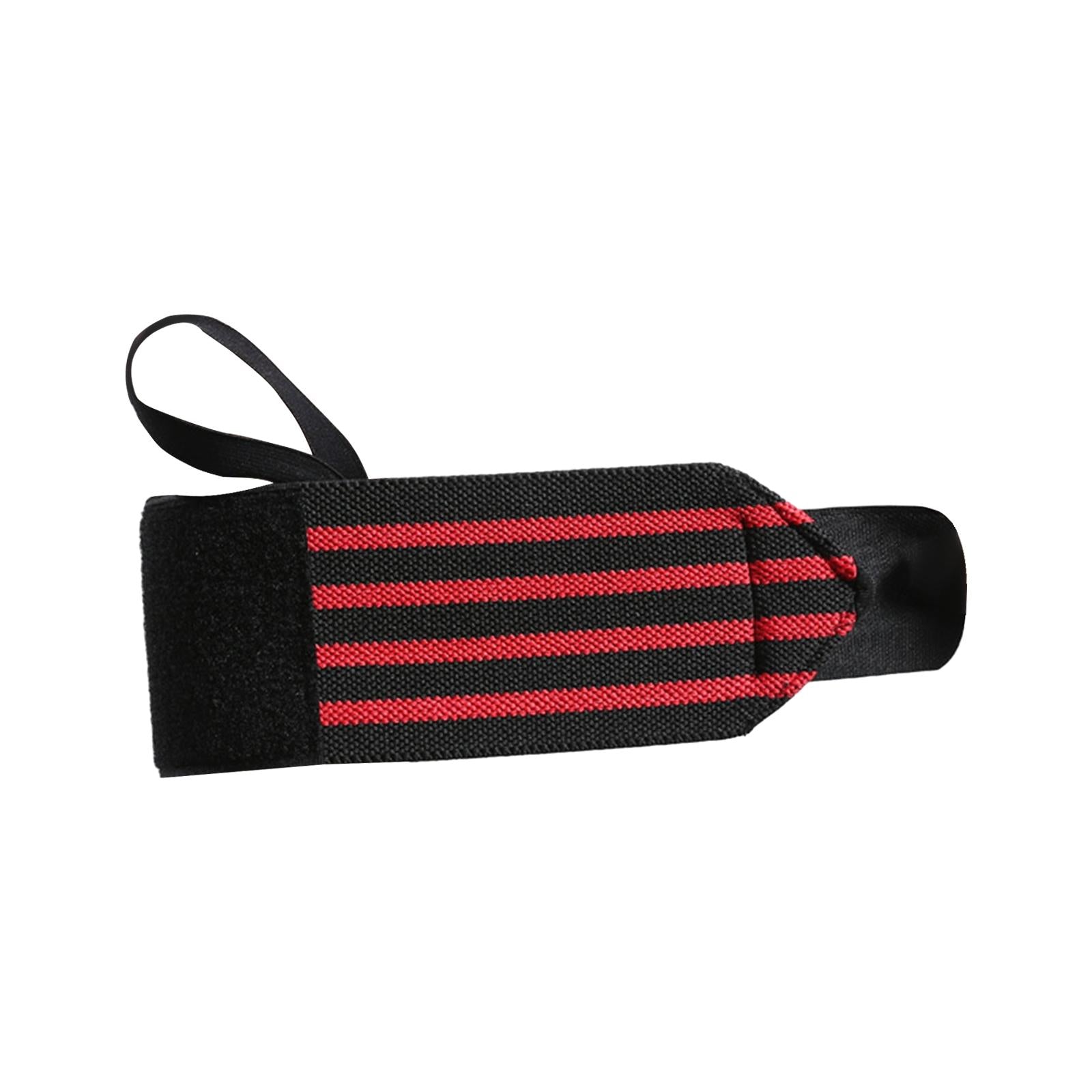Weightlifting Wrist Wraps for Bodybuilding Weight Bearing Strain Working Out red