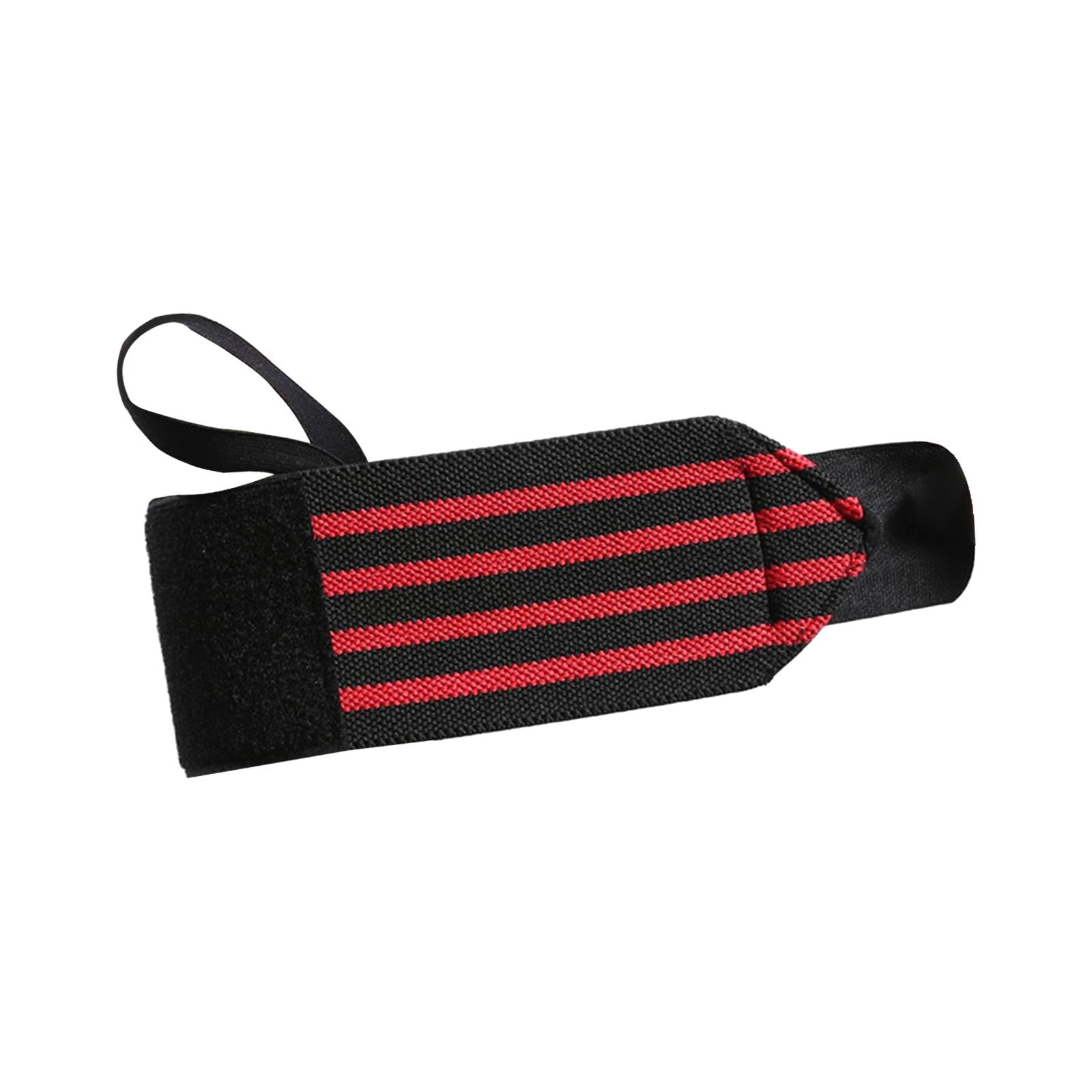 Weightlifting Wrist Wraps for Bodybuilding Weight Bearing Strain Working Out red