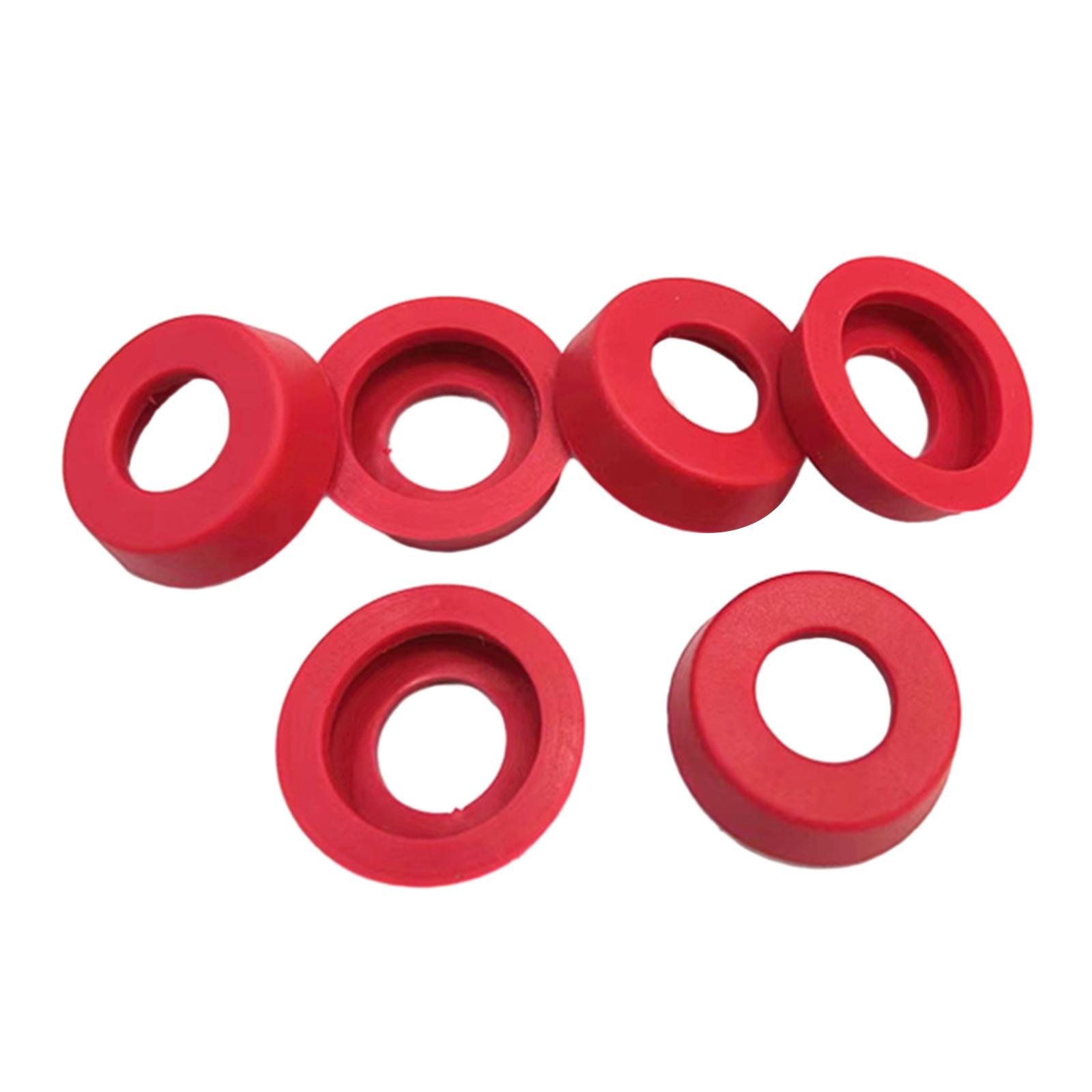 2xBilliard Cue Bottom Practical Durable Portable Spare Part Pool Cue Block End Red