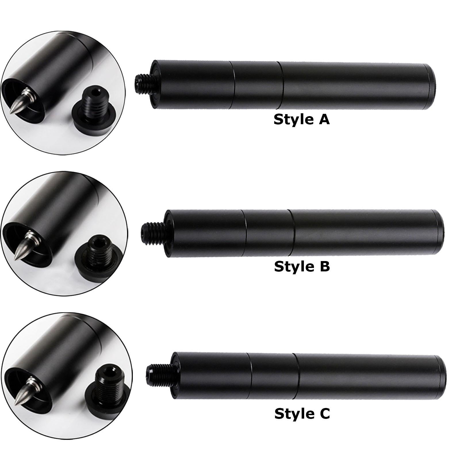 Billiards Pool Cue Extension Black Parts for Athlete Beginners Billiard Cues Style A
