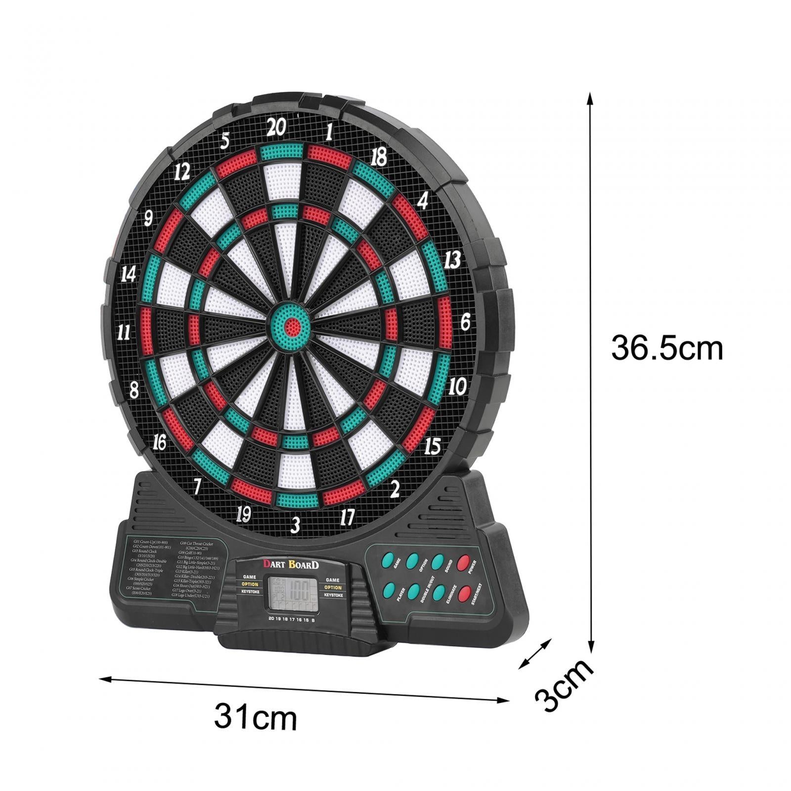 Electronic Dartboard Set Auto Scoring English Voice Broadcast Darts Included