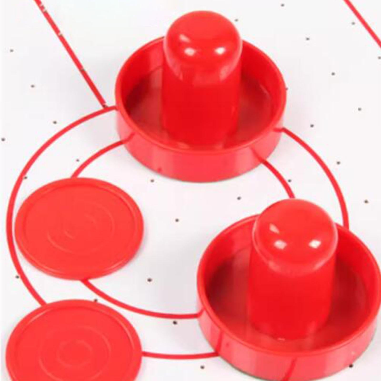 4 Colors Air Hockey Pushers and 8 Pucks 2.5 inch Air Hockey Pucks for Family