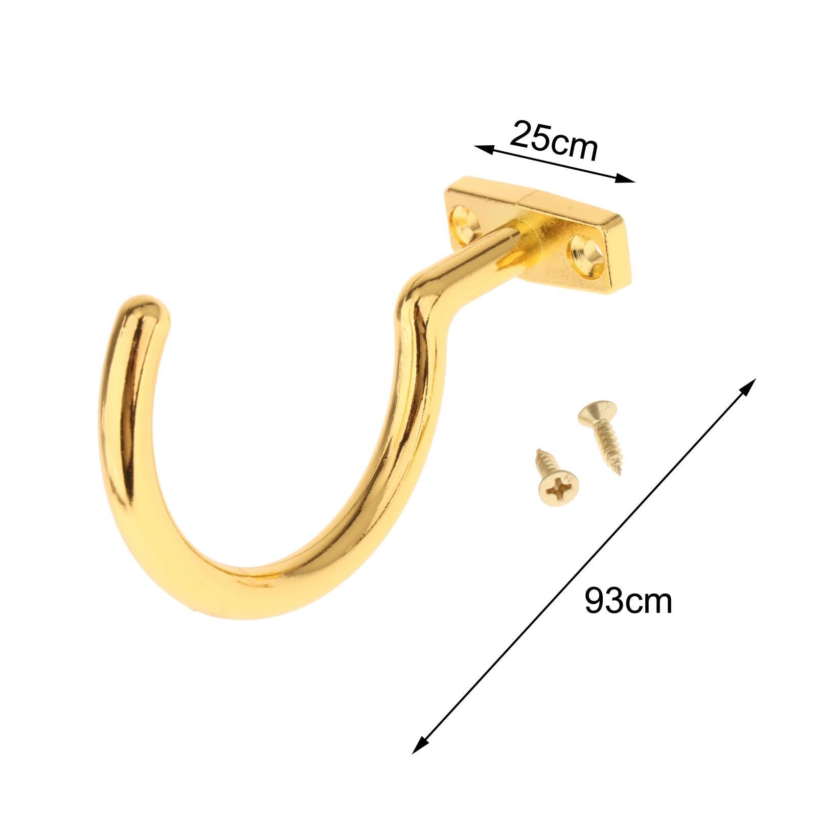 Snooker Billiard Table Board Cue Hook Gold Metal Holder Bridge Rod Pool Hook