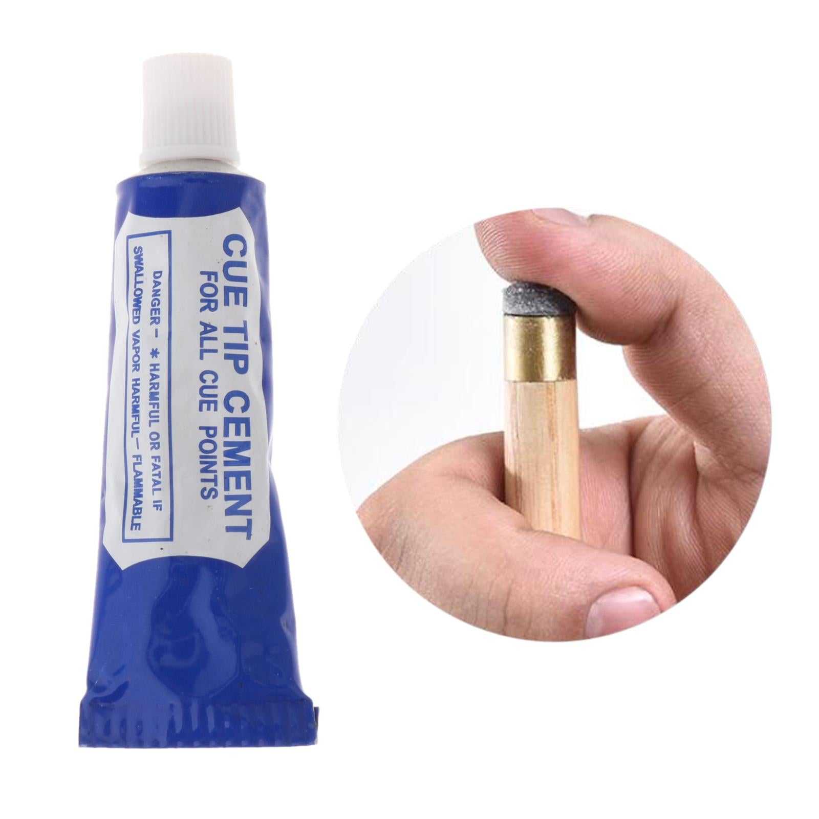 2xGlue for Pool Cue Tips 16g Strong Glue Easy to Apply Snooker Cue Accessories