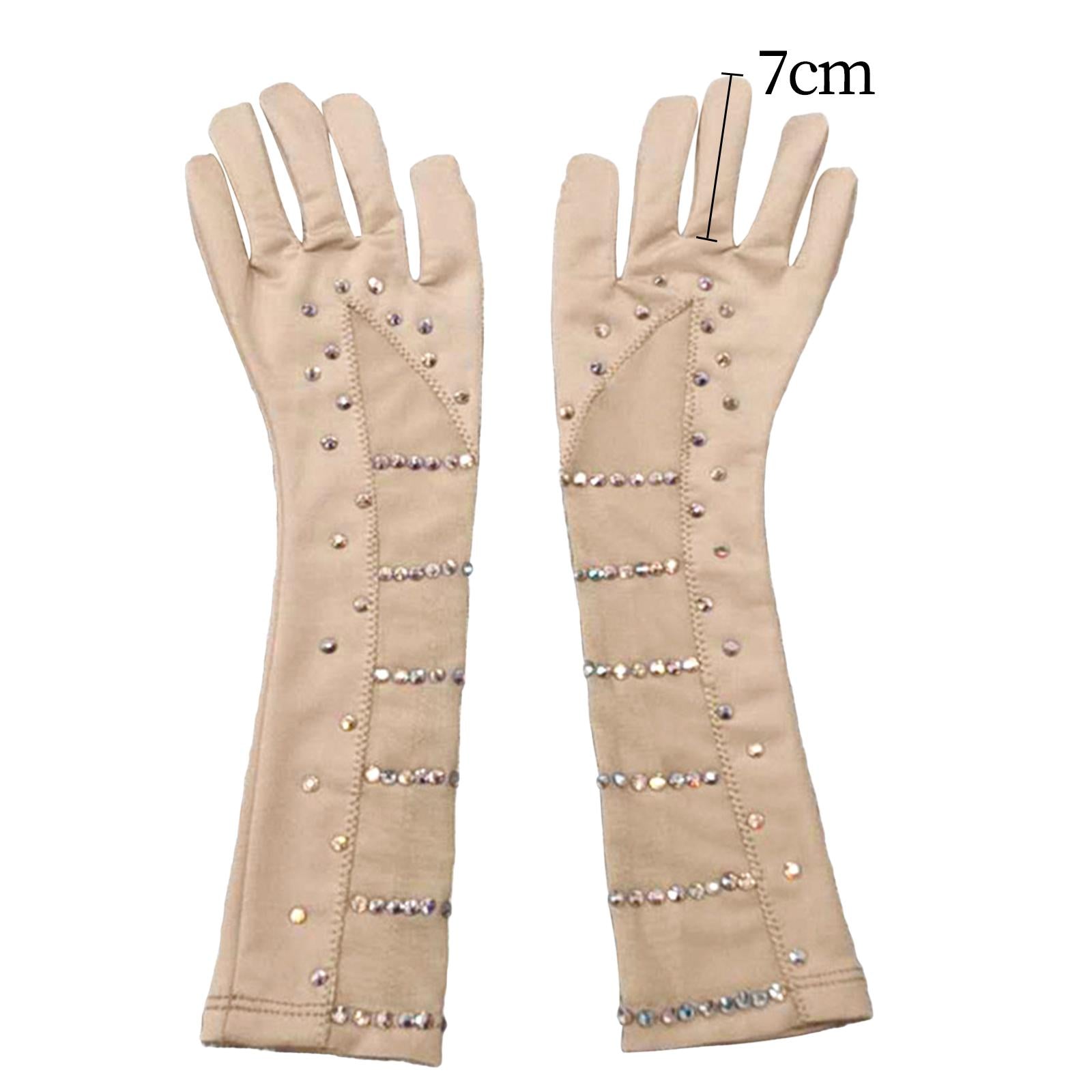 Ice Skating Gloves Figure Skating Gloves for Ice Figure Skating Competition M