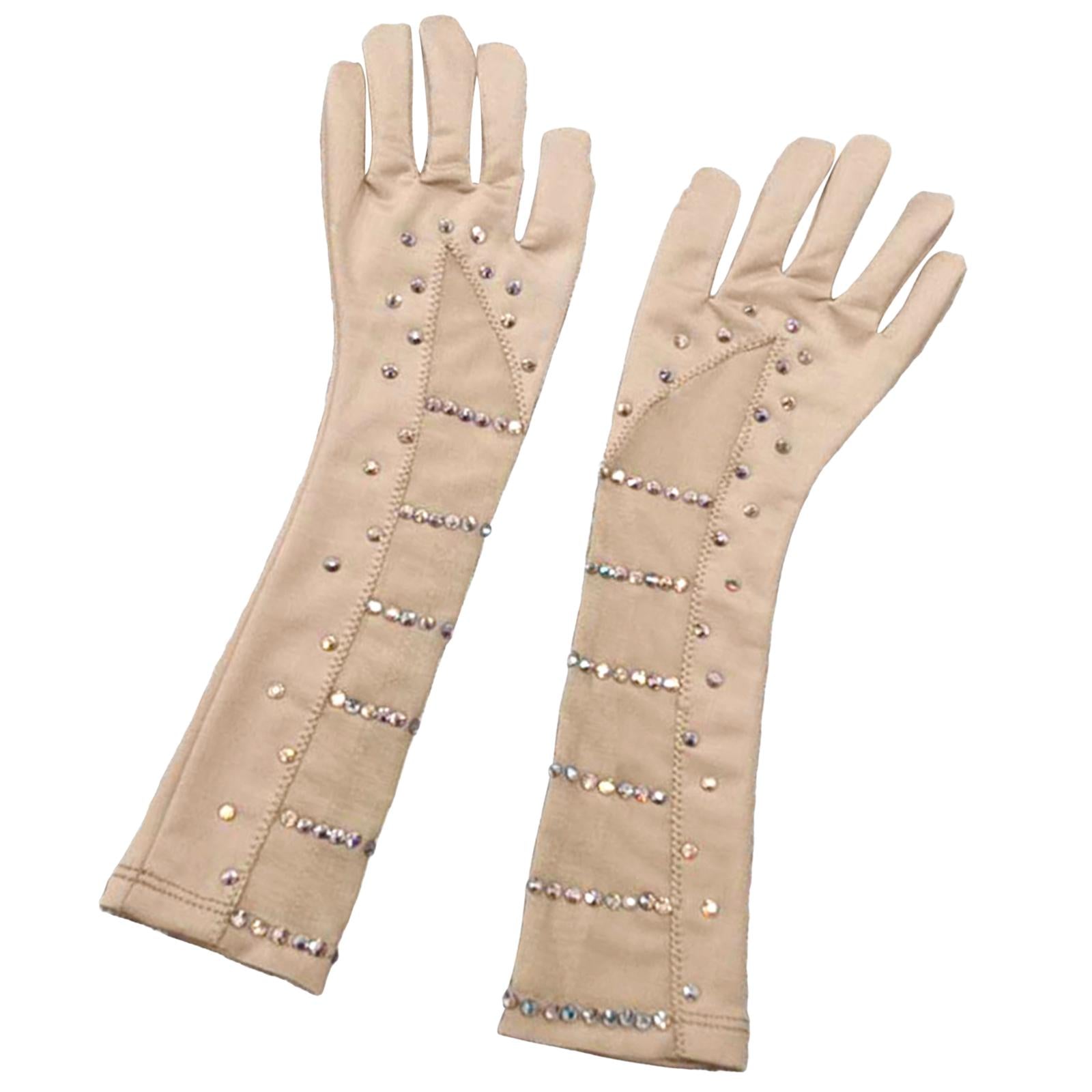 Ice Skating Gloves Figure Skating Gloves for Ice Figure Skating Competition M