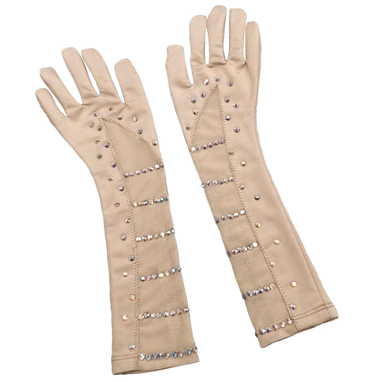 Ice Skating Gloves Figure Skating Gloves for Ice Figure Skating Competition M