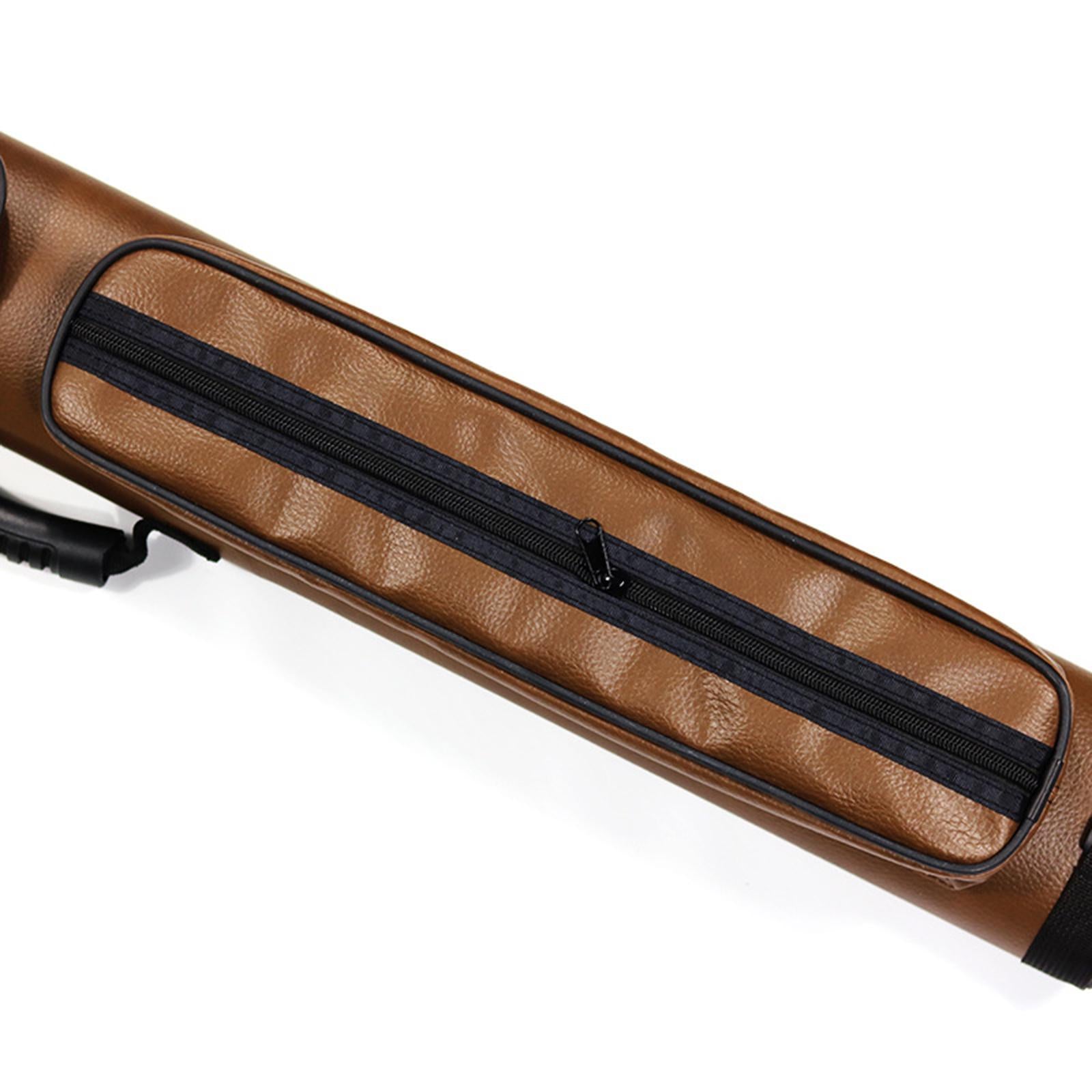 Pool Cue Case PU Leather Snooker Club Organizing Pouch Billiard Pool Cue Bag