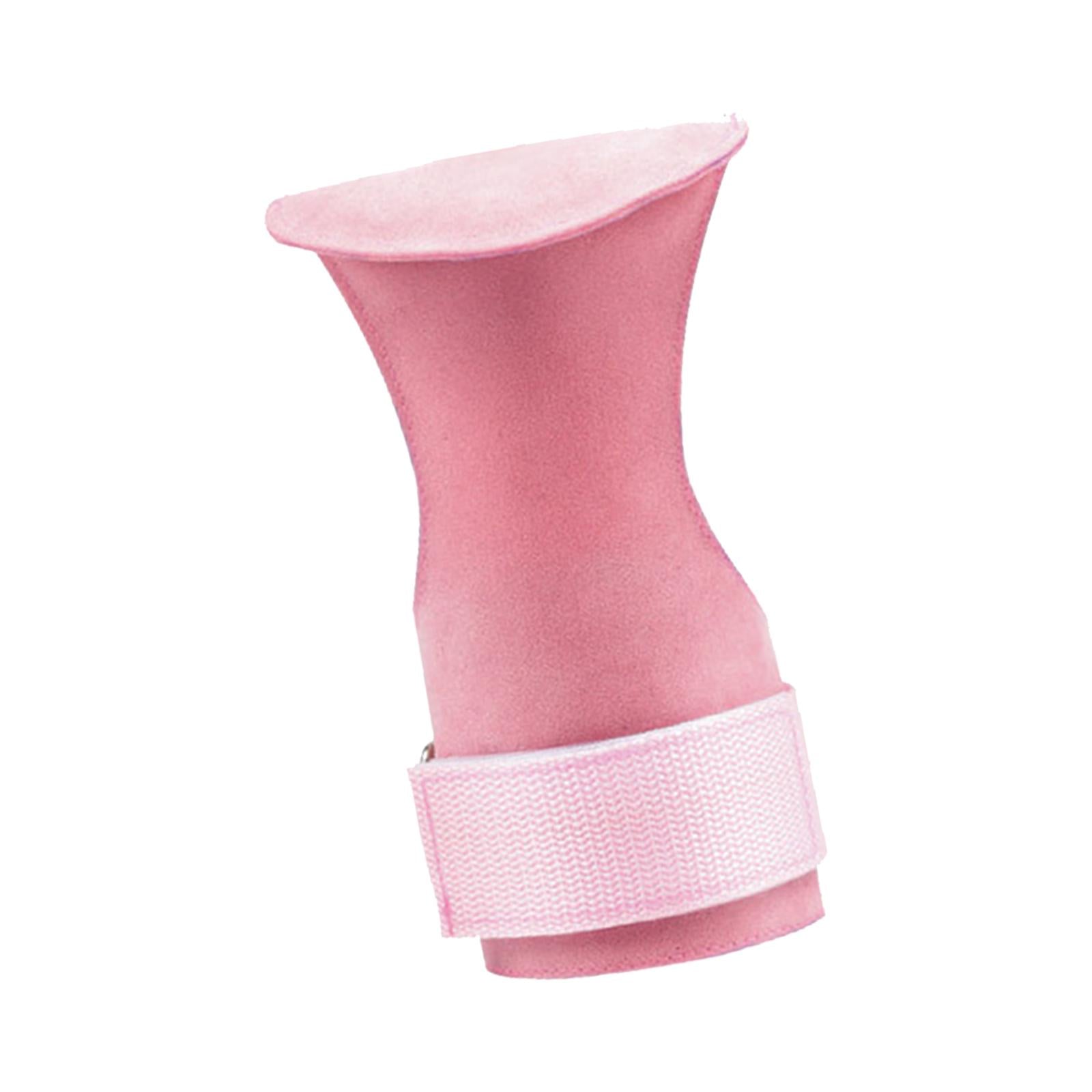 Weight Lifting Straps Hand Grips for Cross Training Weightlifting Gymnastics Pink Right Hand