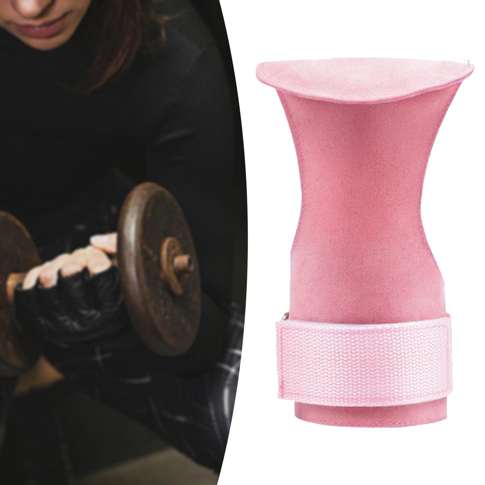 Weight Lifting Straps Hand Grips for Cross Training Weightlifting Gymnastics Pink Right Hand