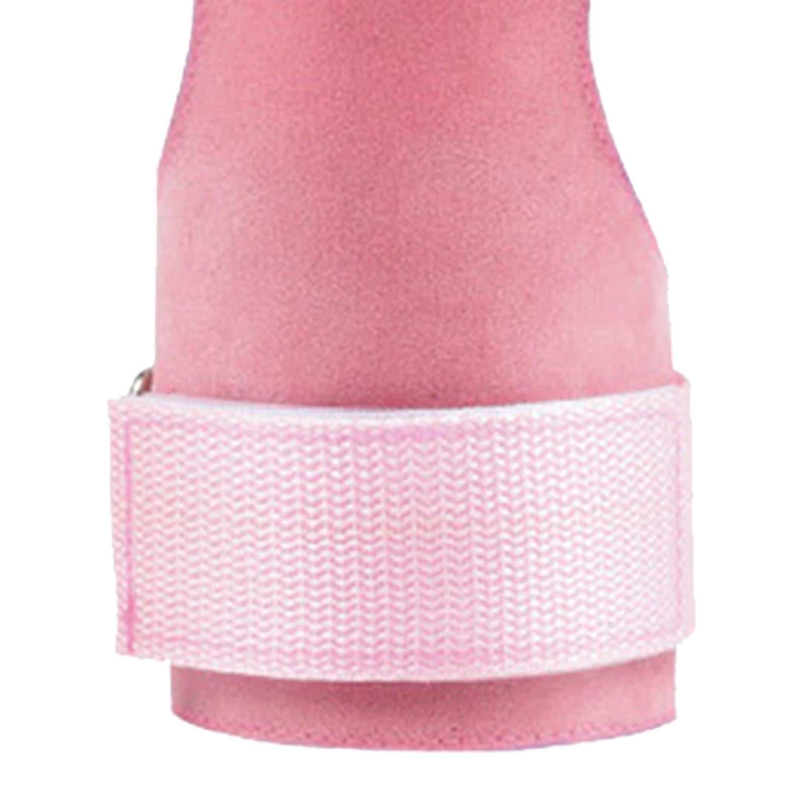 Weight Lifting Straps Hand Grips for Cross Training Weightlifting Gymnastics Pink Right Hand