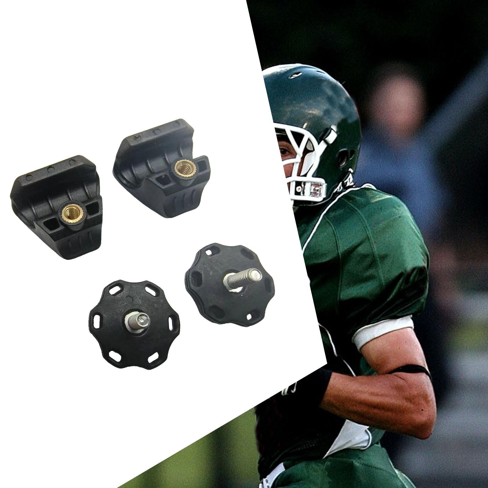 Football Visor Clips Easy to Install for Football Helmets Replacement Screws