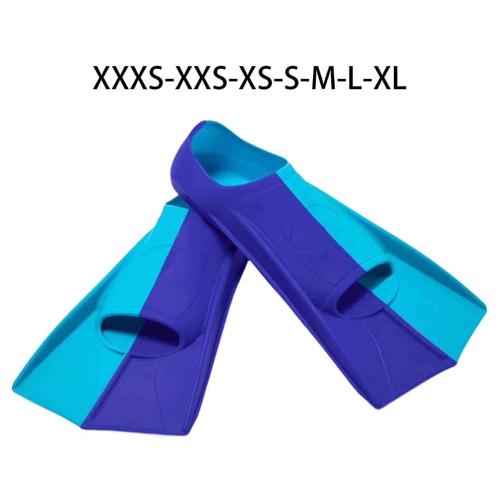 Snorkel Fins Traveling Portable Diving Fins for Beginners Kids Professionals XXXS