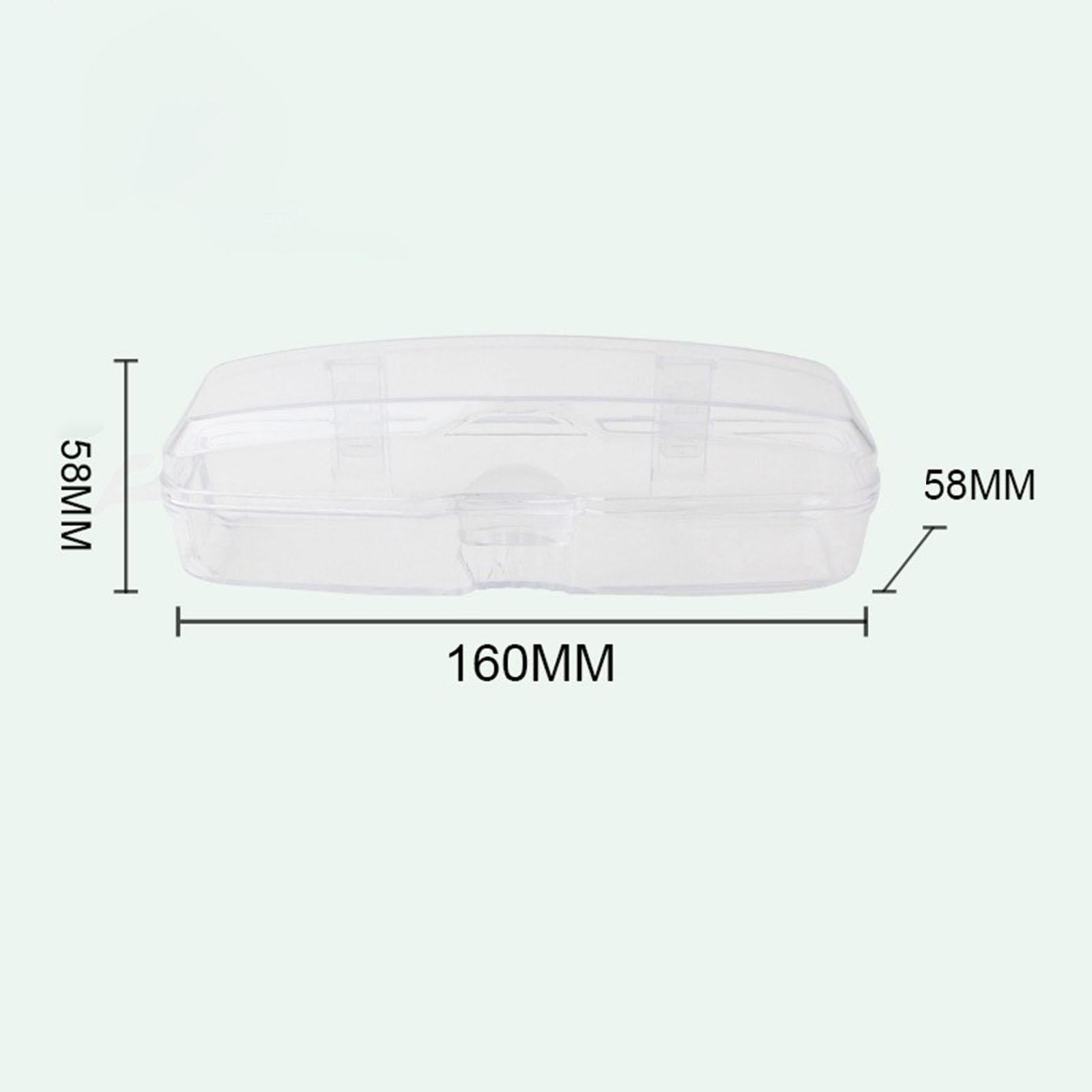 Swim Goggles Case Clear Swimming Equipment for Women Men Kids Eyewear Goggles 16cmx5.8cmx5.8cm