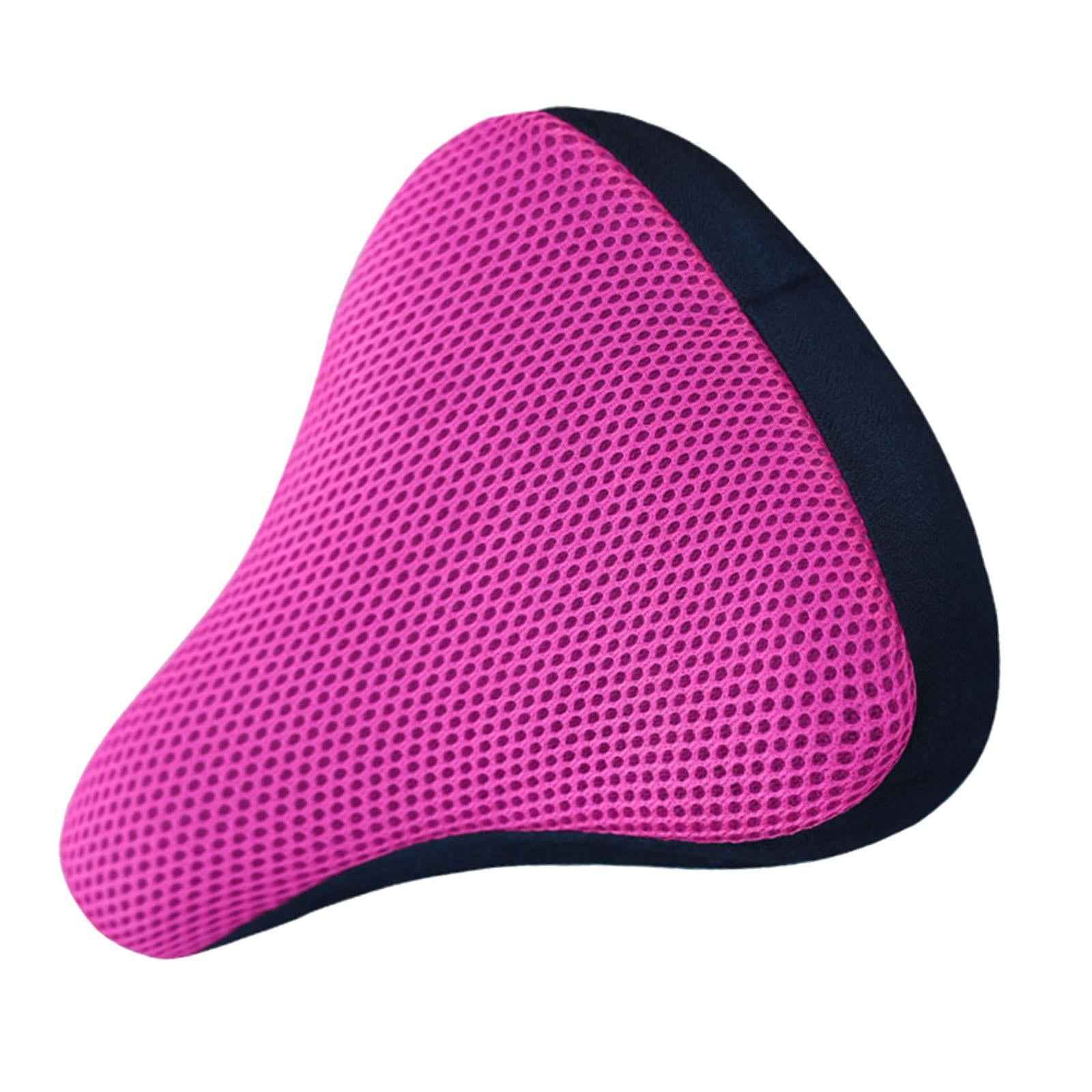 Bike Saddle Cover Soft Bicycle Seat Protective Cover for Men Women Road Bike Rose Red
