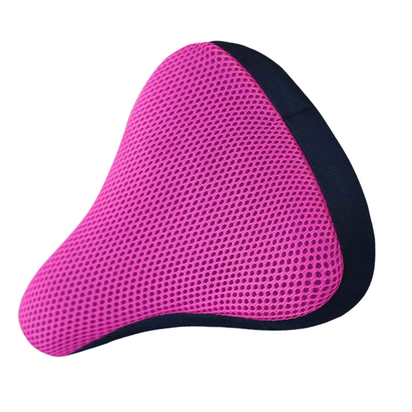 Bike Saddle Cover Soft Bicycle Seat Protective Cover for Men Women Road Bike Rose Red