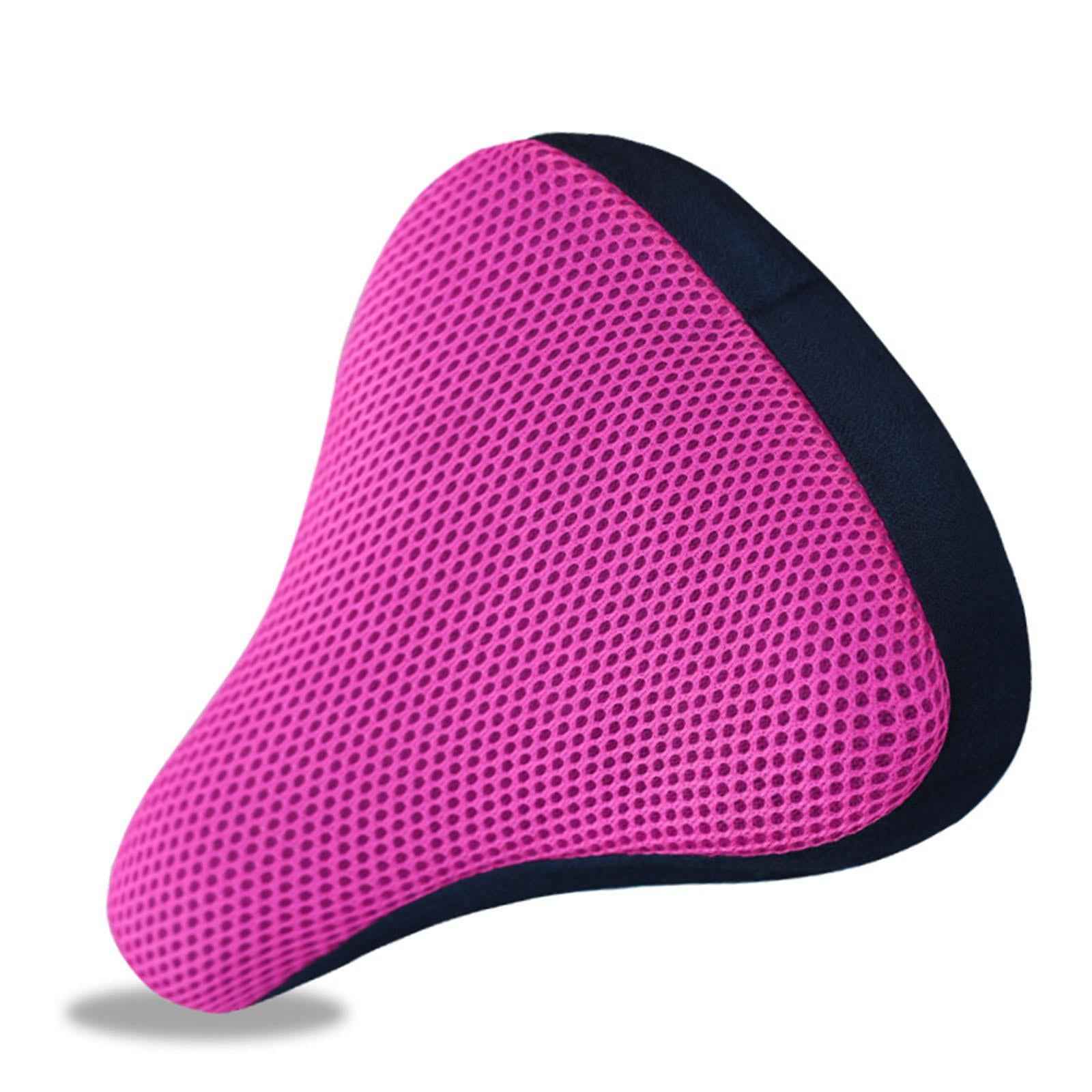 Bike Saddle Cover Soft Bicycle Seat Protective Cover for Men Women Road Bike Rose Red