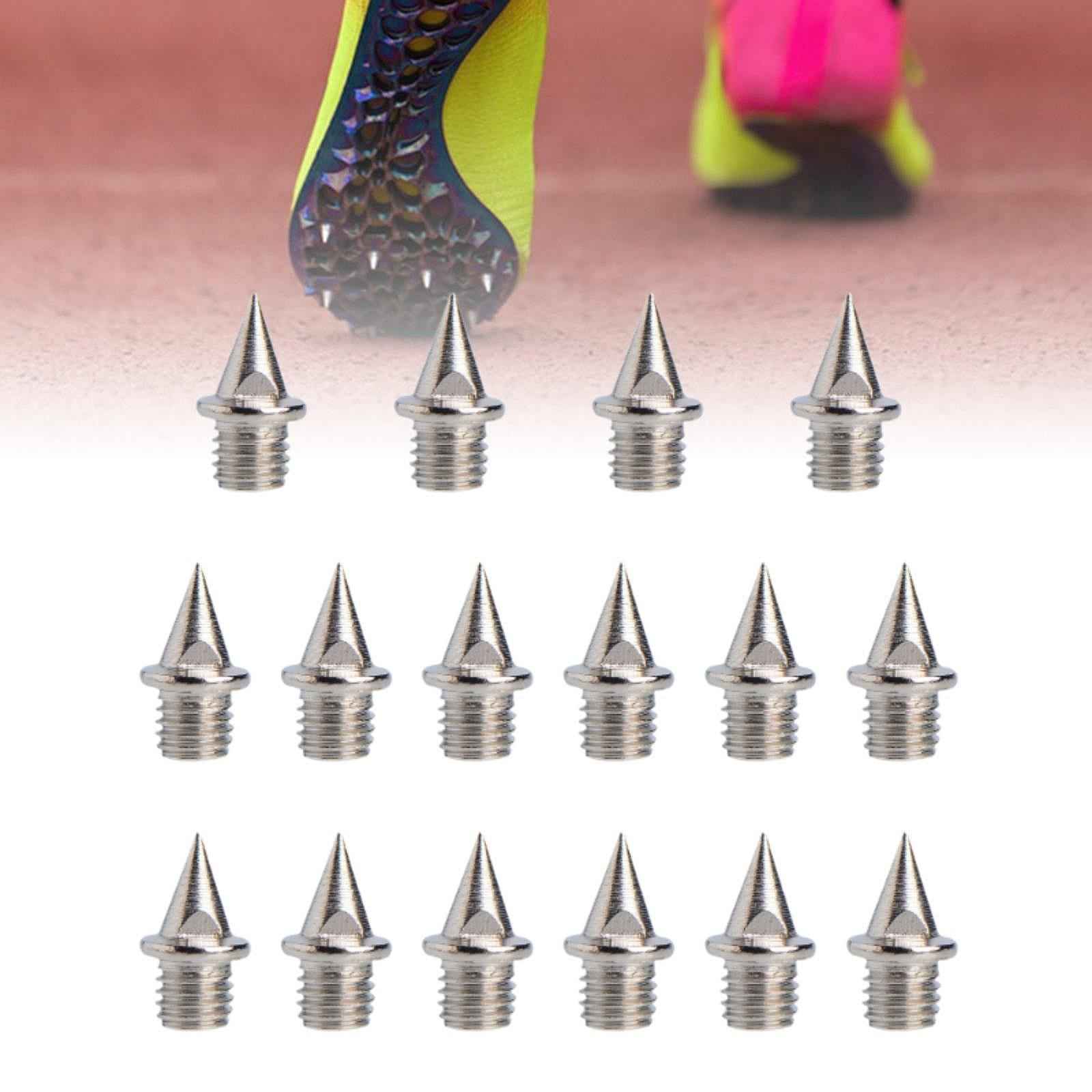 16 Pieces Replacement Spikes for Track Shoes 7 mm for Short Distance Running Silver Sharp Nails