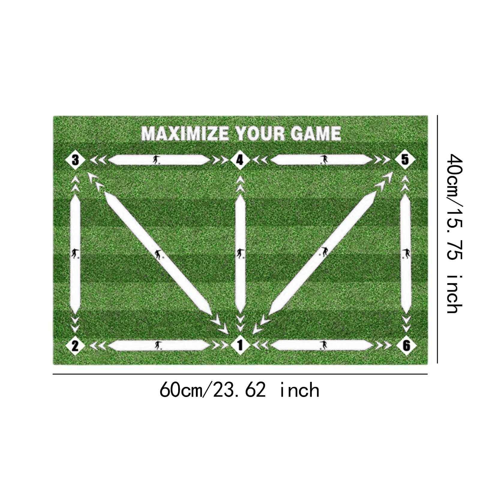 Football Training Mat Child Shock Dribble Silent Starter Soccer Training Mat 40 cmx60 cm