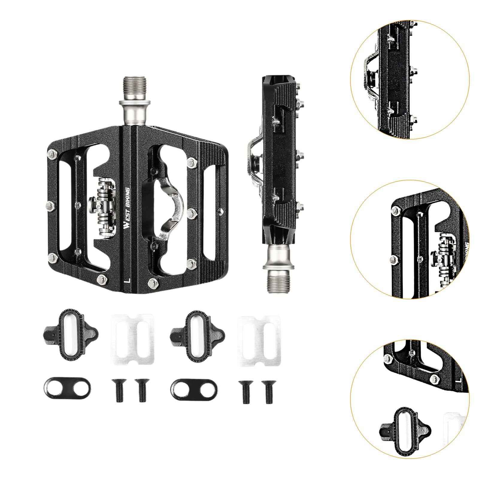 Mountain Bicycle Pedals Replacement Aluminum Alloy Non Skid Road Bike Pedals
