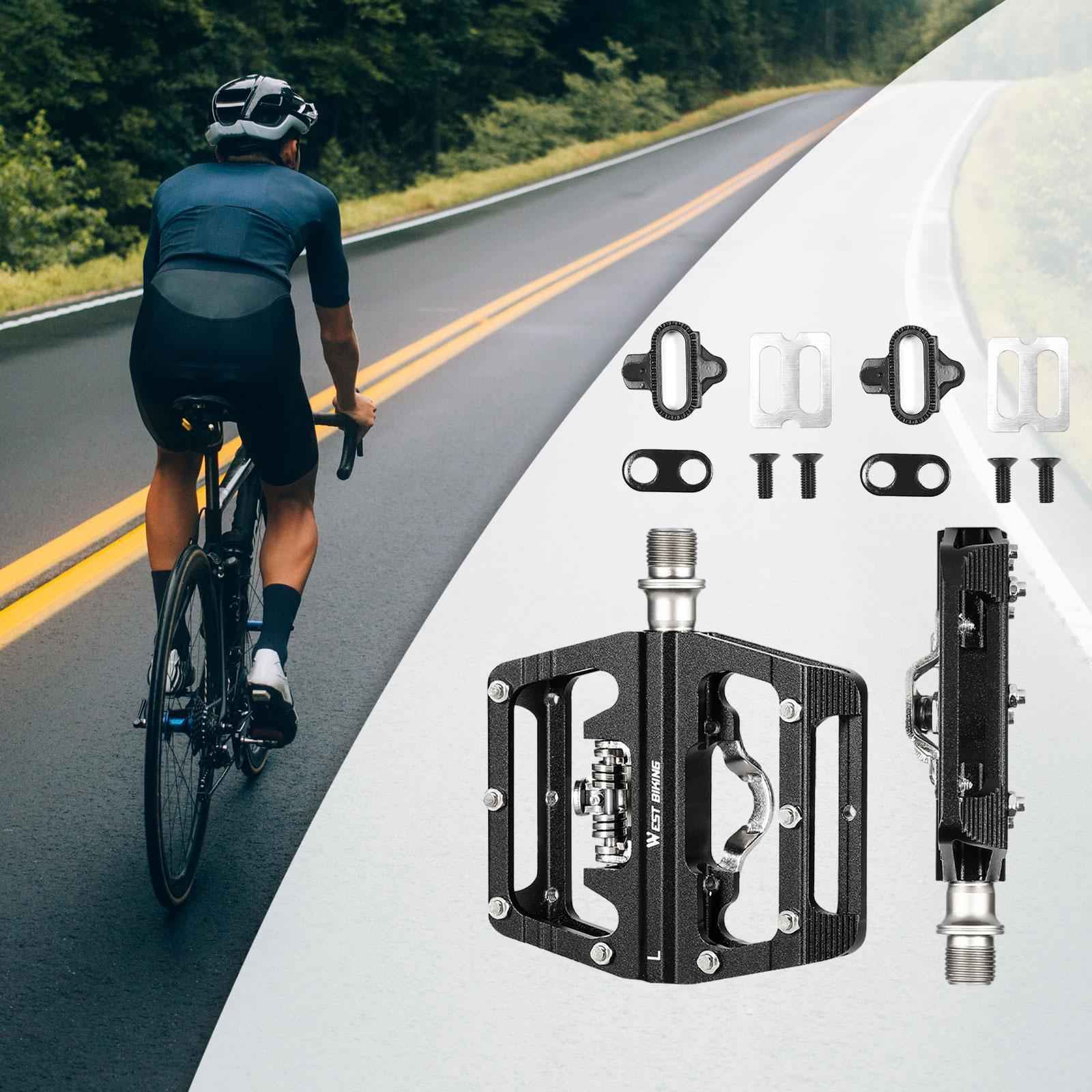 Mountain Bicycle Pedals Replacement Aluminum Alloy Non Skid Road Bike Pedals