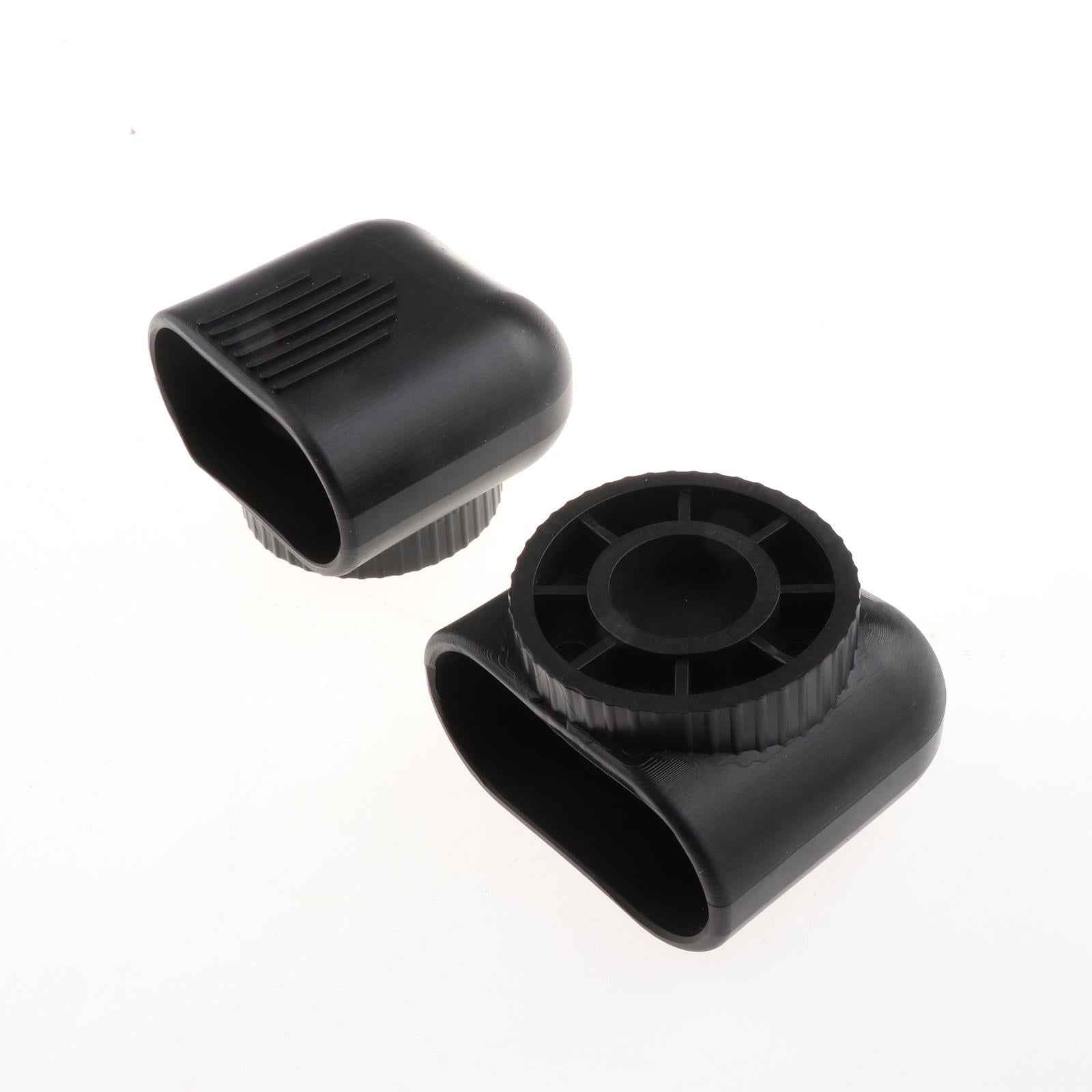 2Pcs Fitness Equipment Oval Tube Cap Multifunction Wearproof Floor Protector Medium