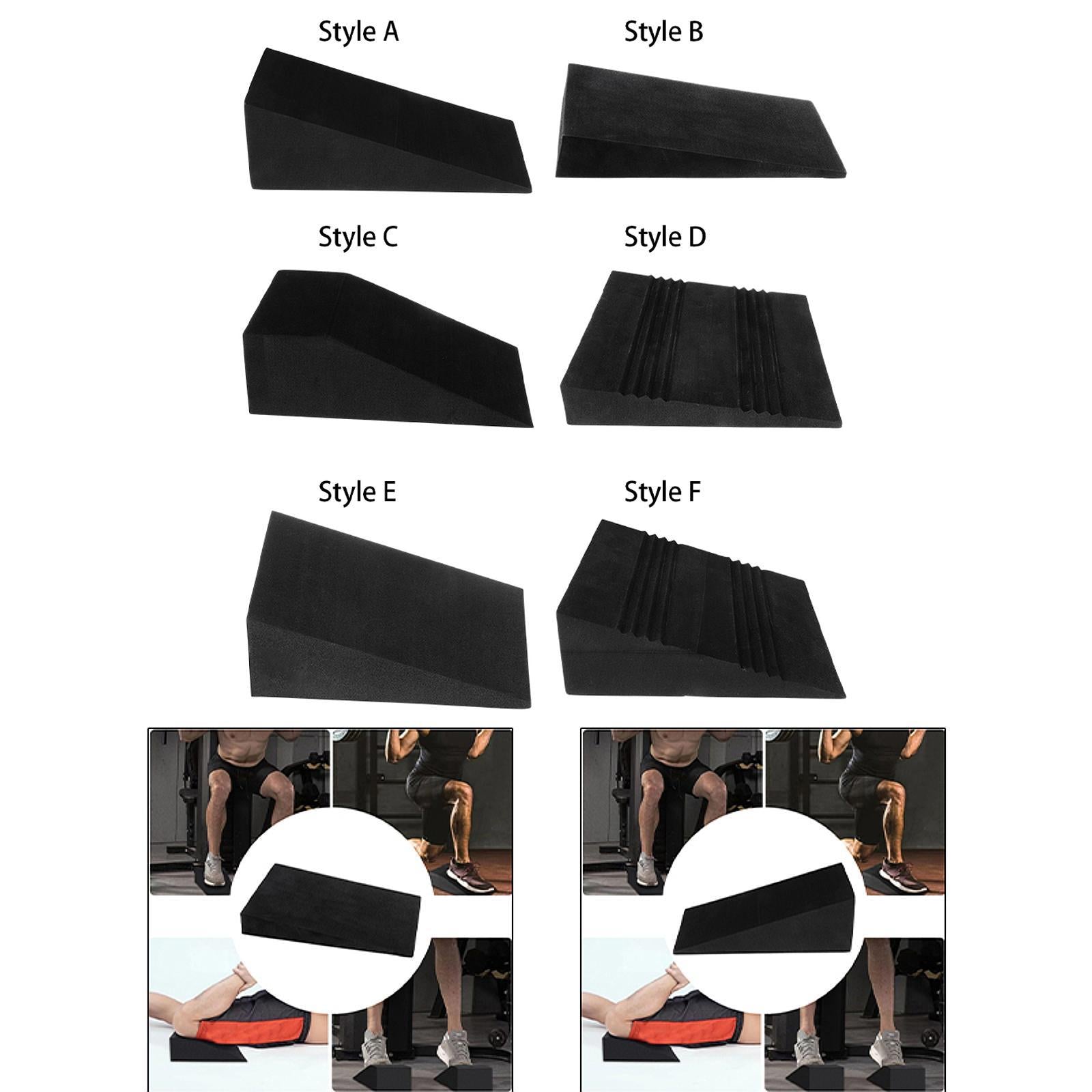 2xYoga Foam Wedge Block Professional Heel Stretcher Slant Board Calf Stretcher Style A