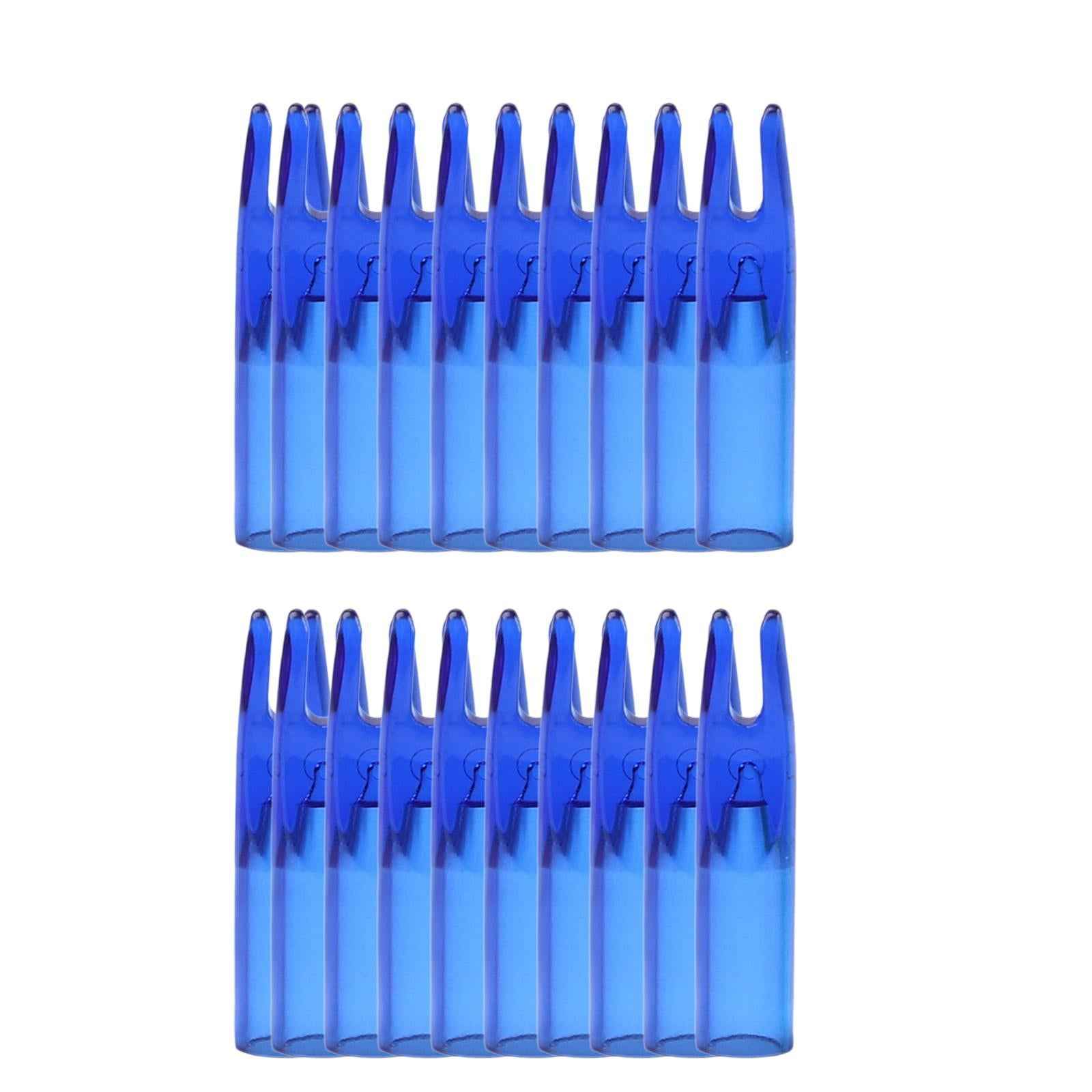 50x Archery Arrow Nocks Insert Tail End Nocks for Training Hunting Practice Blue