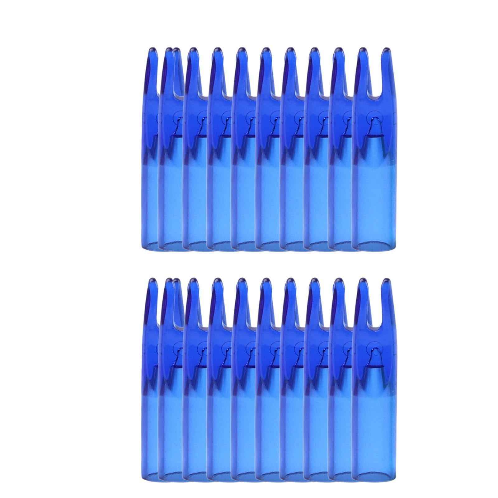 50x Archery Arrow Nocks Insert Tail End Nocks for Training Hunting Practice Blue