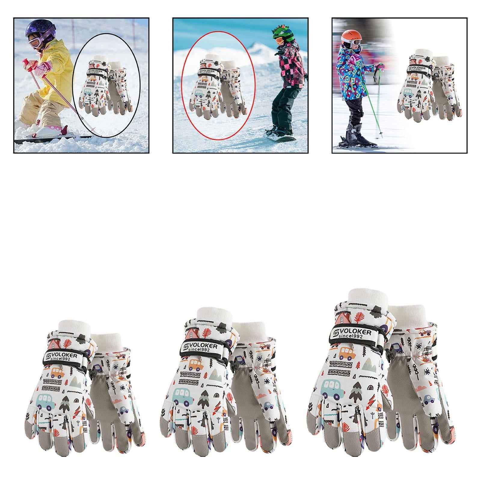 Kids Ski Gloves Versatile Gift Skiing Gloves for Skiing Cycling Motorcycling S