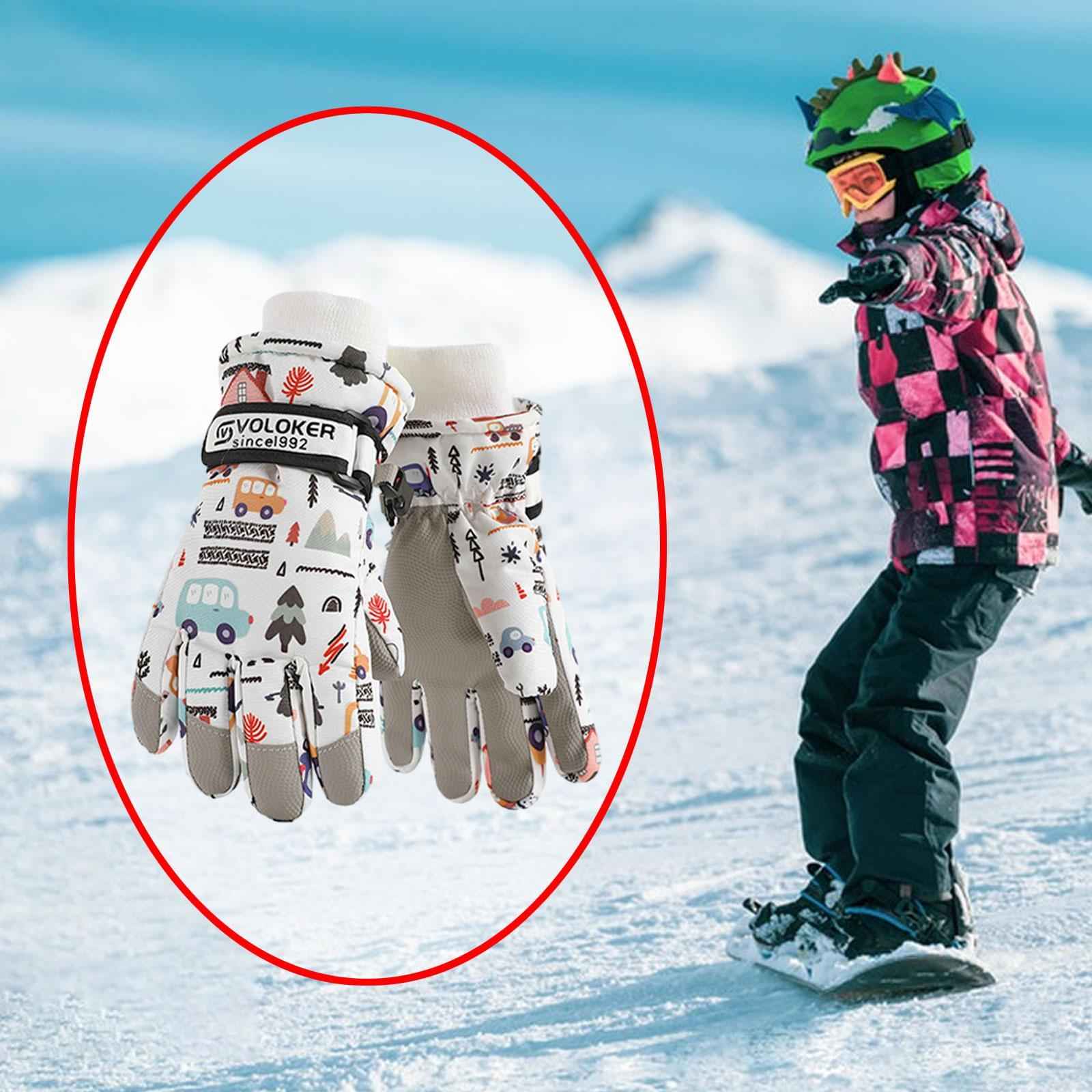 Kids Ski Gloves Versatile Gift Skiing Gloves for Skiing Cycling Motorcycling S
