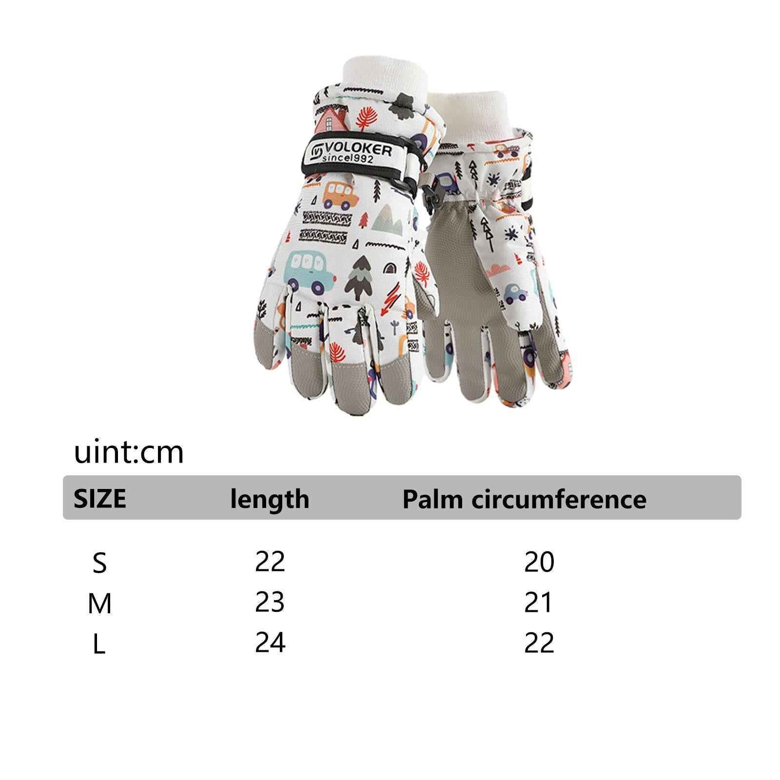 Kids Ski Gloves Versatile Gift Skiing Gloves for Skiing Cycling Motorcycling S