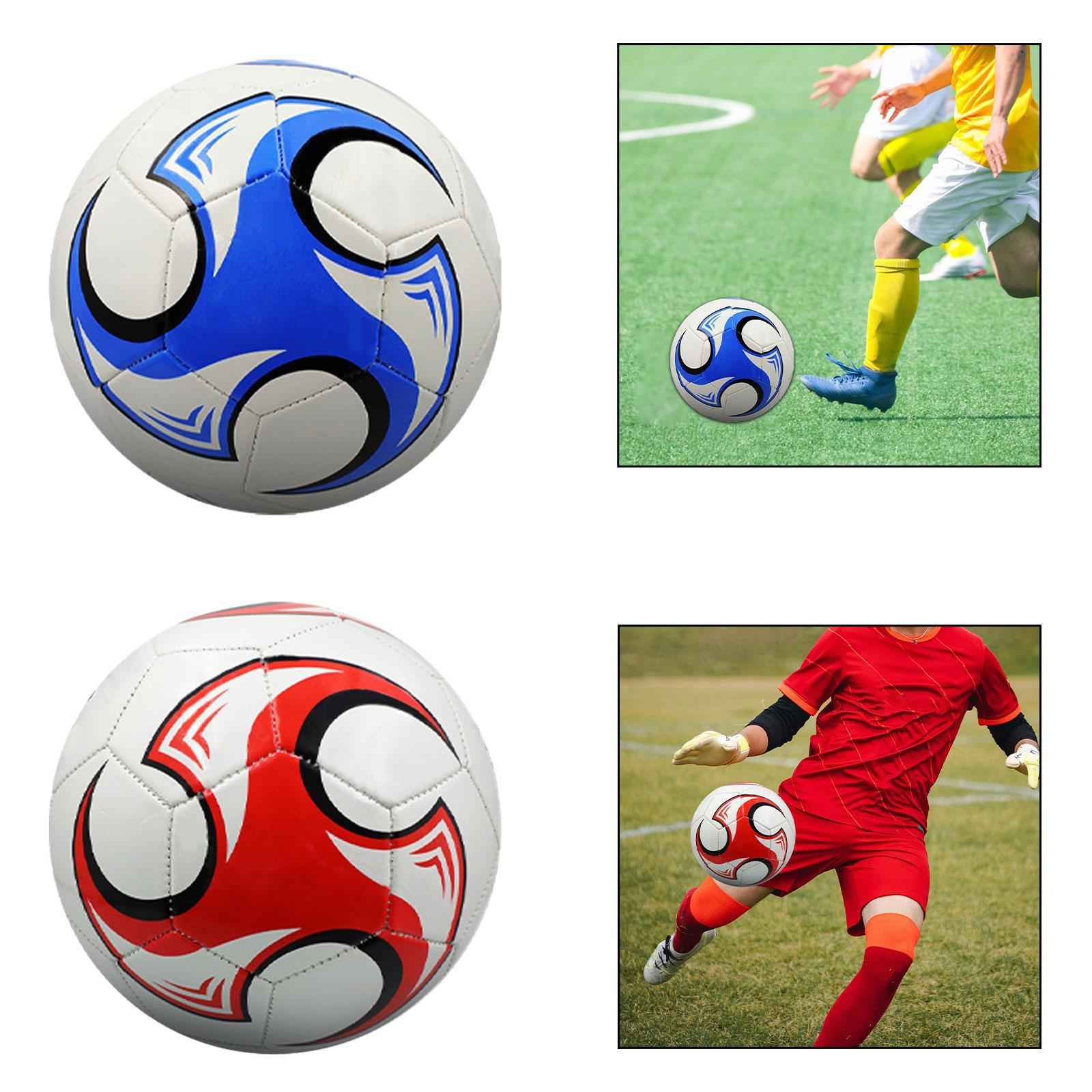 Soccer Ball Size 5 Seamless Stitching Training for Game Practice Gift Blue