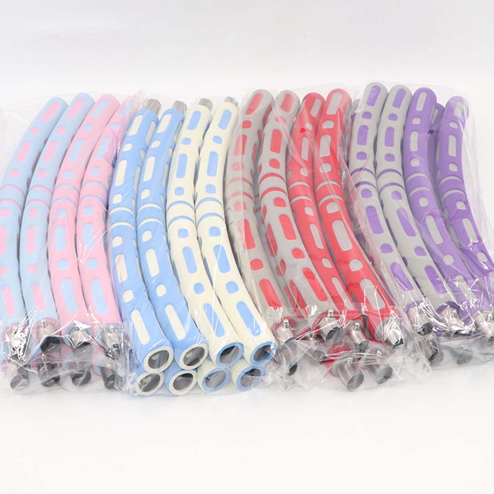 Weighted Hoop for Weighted Loss Adults Exercise Portable 8 Detachable Sections Purple White
