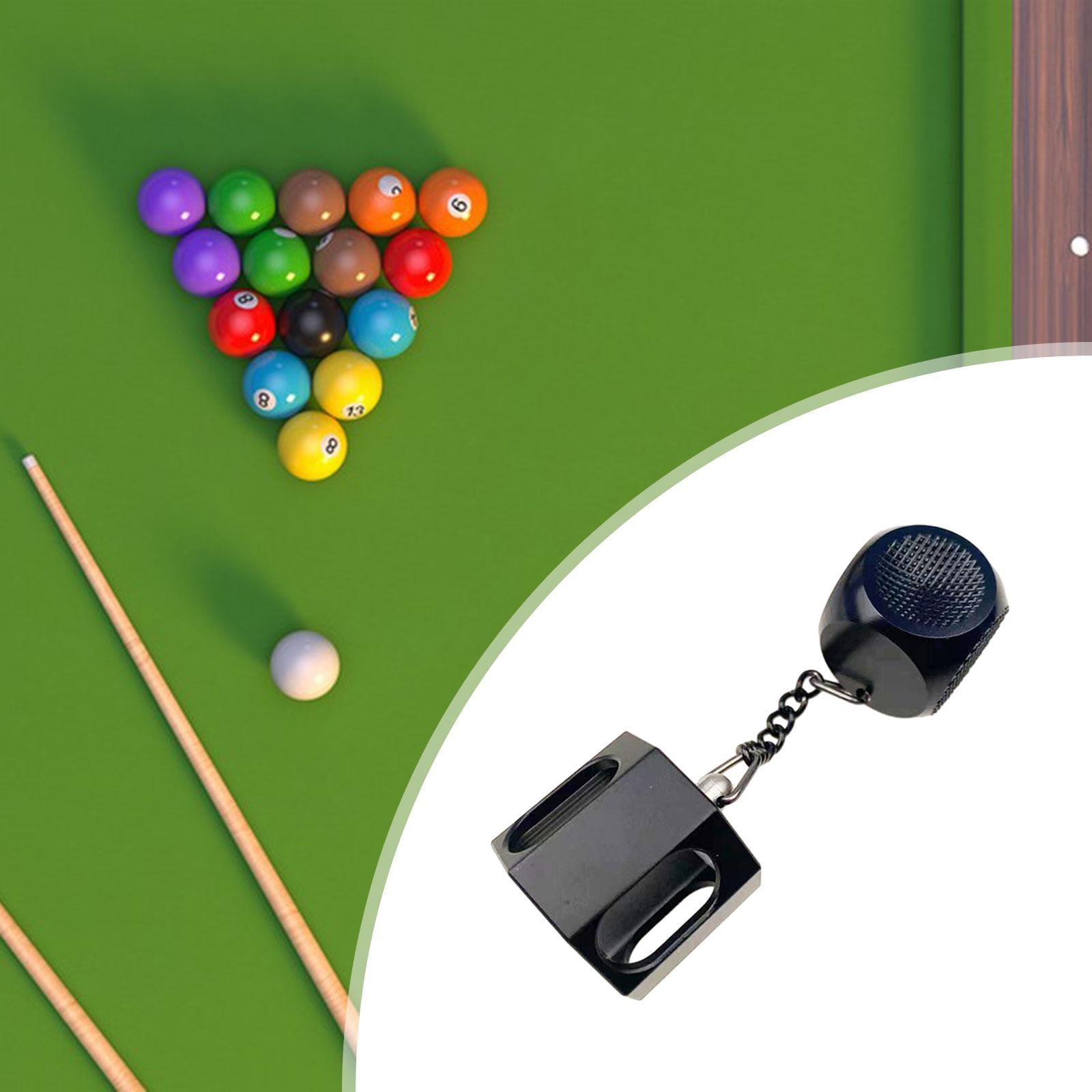2 in 1 Billiard Chalk Holder Professional Chalk Case for Men Beginners Women Black