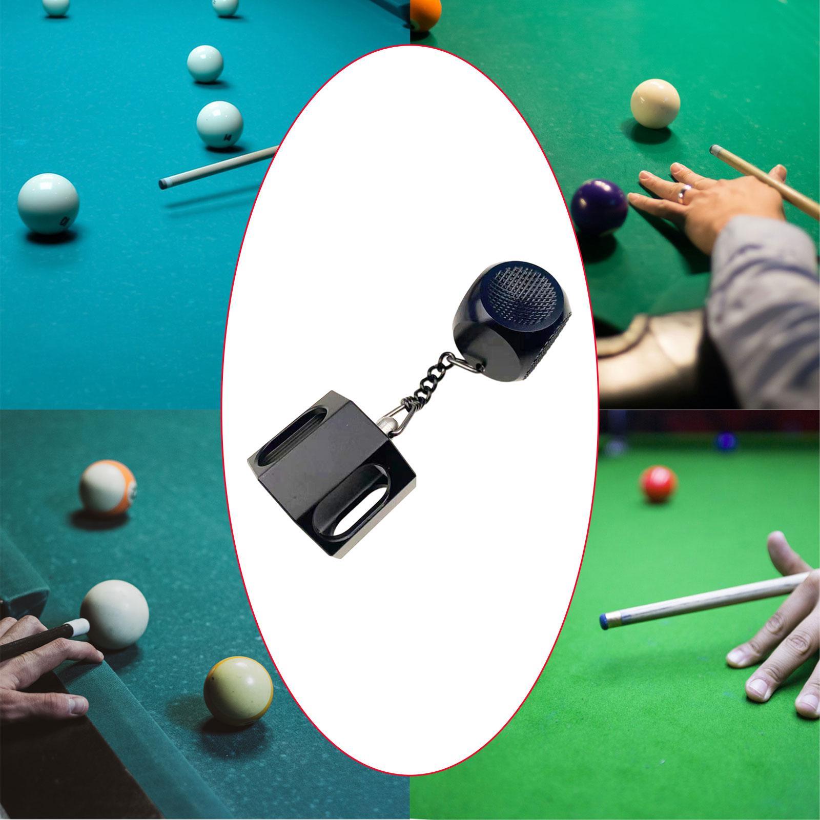 2 in 1 Billiard Chalk Holder Professional Chalk Case for Men Beginners Women Black