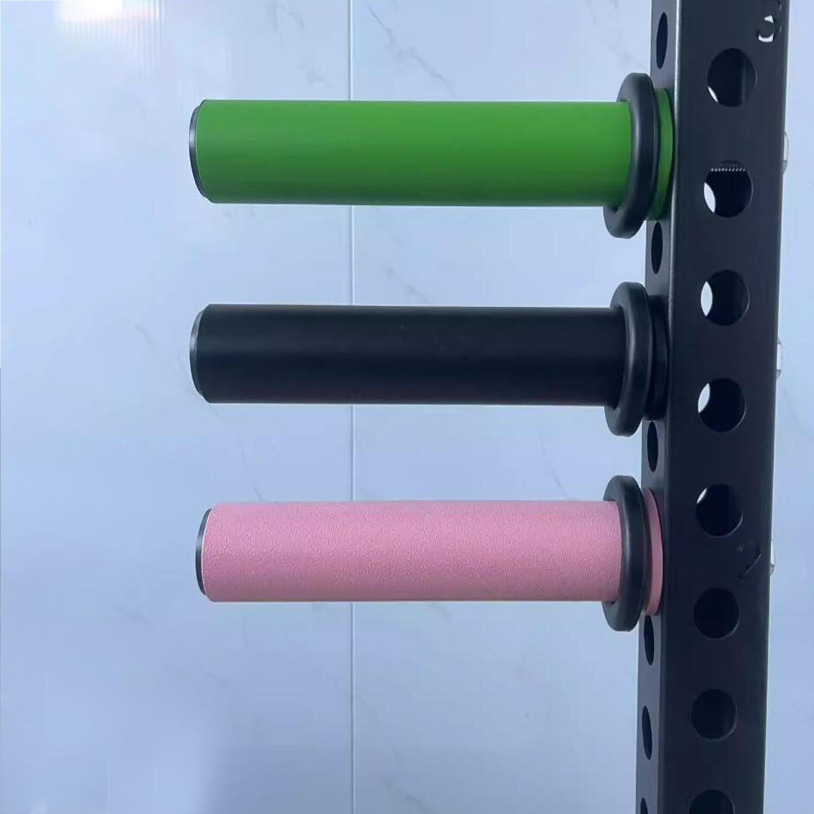 2 Pieces Weight Plate Holders Storage for Home Gym Fitness Strength Training Black