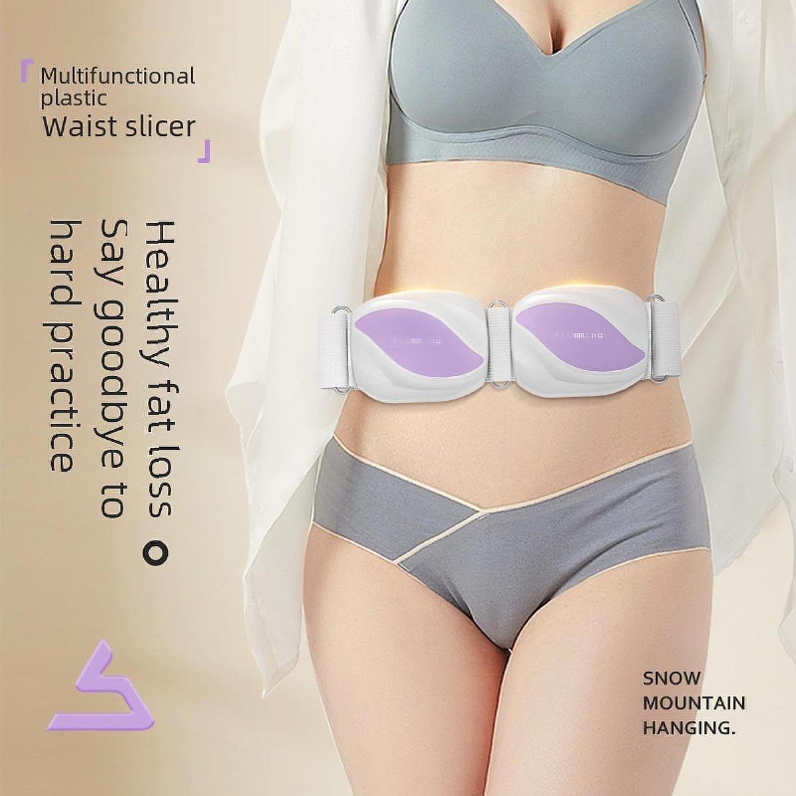 Wireless Slimming Belt Lightweight Abdominal Massager for Waist Home Kitchen White Purple