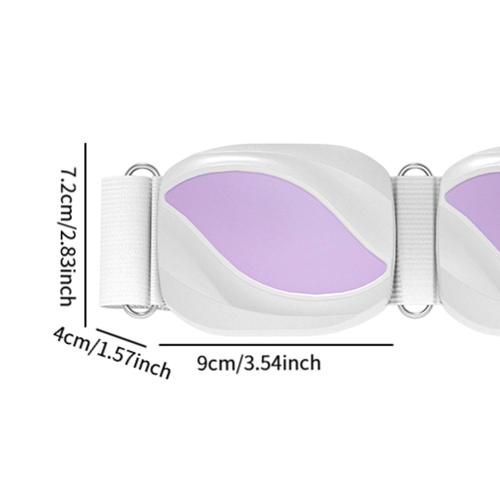 Wireless Slimming Belt Lightweight Abdominal Massager for Waist Home Kitchen White Purple