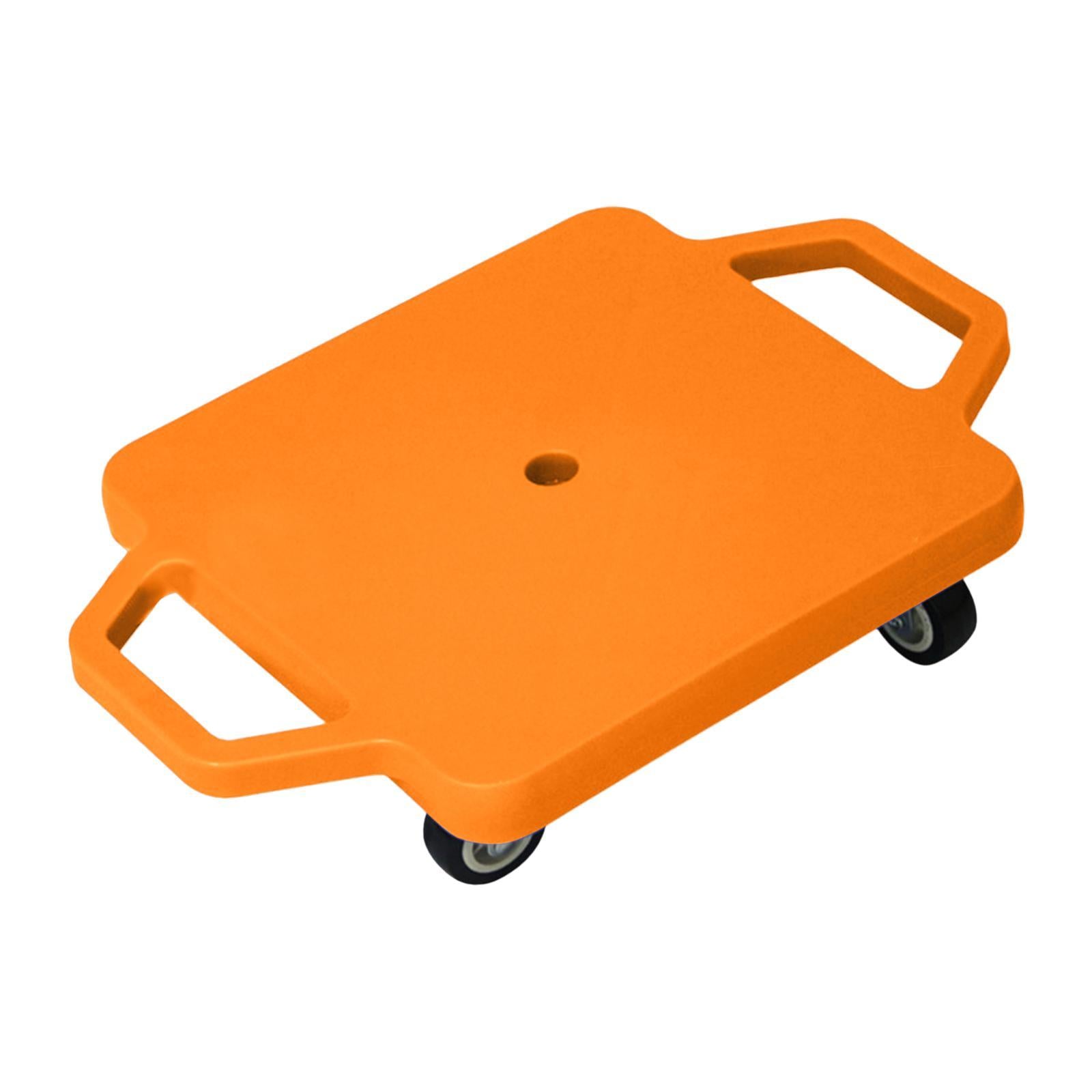 Scooter Board with Handles for Indoor Outdoor Activities Homeschool Backyard Orange