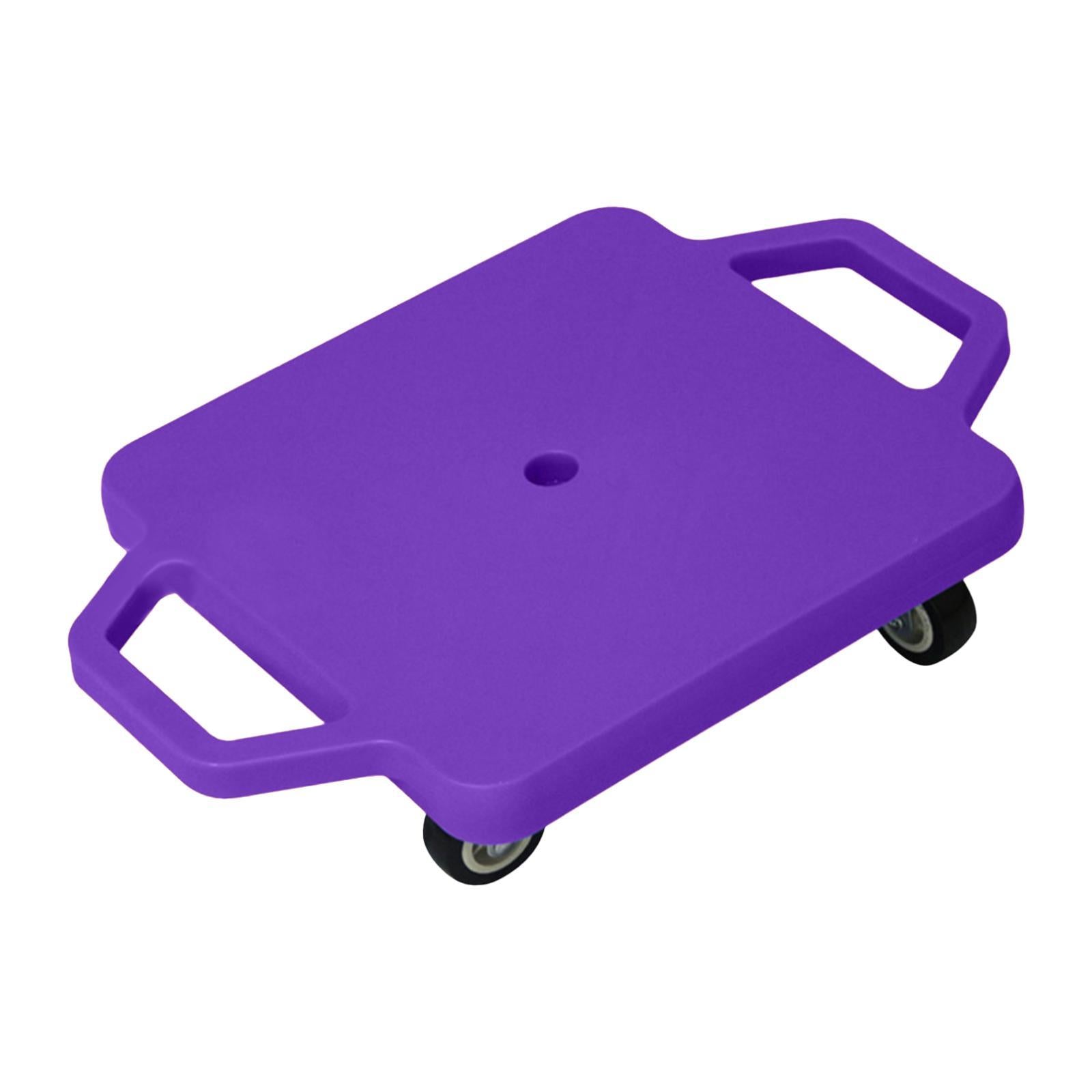 Scooter Board with Handles for Indoor Outdoor Activities Homeschool Backyard Violet