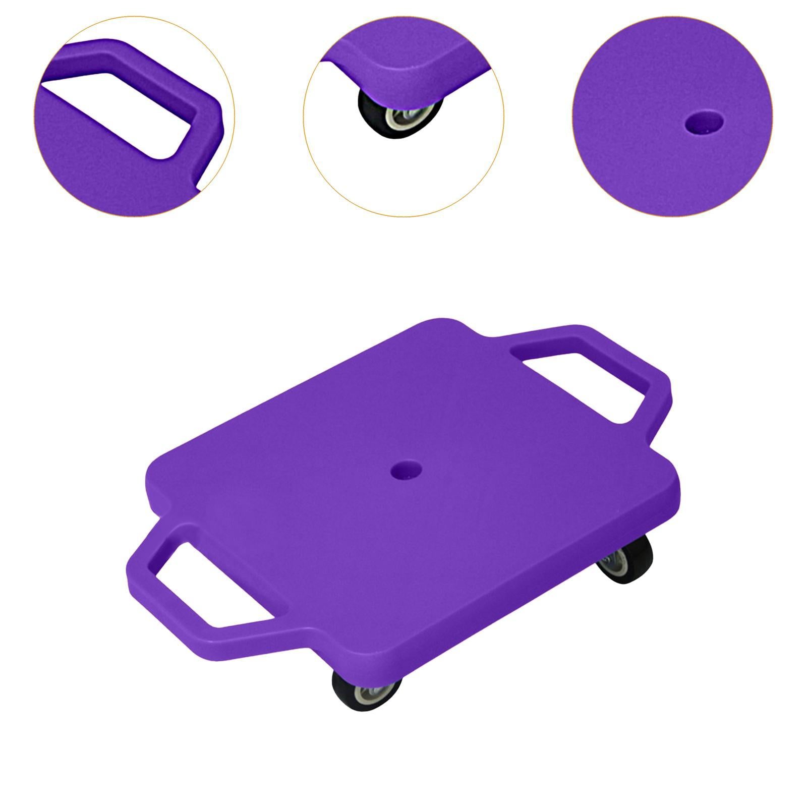 Scooter Board with Handles for Indoor Outdoor Activities Homeschool Backyard Violet