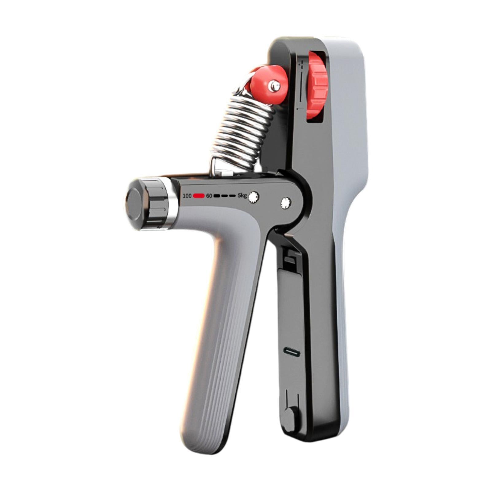 Hand Grip Strengthener Versatile Finger Exerciser for Home Gym Professionals Black Gray