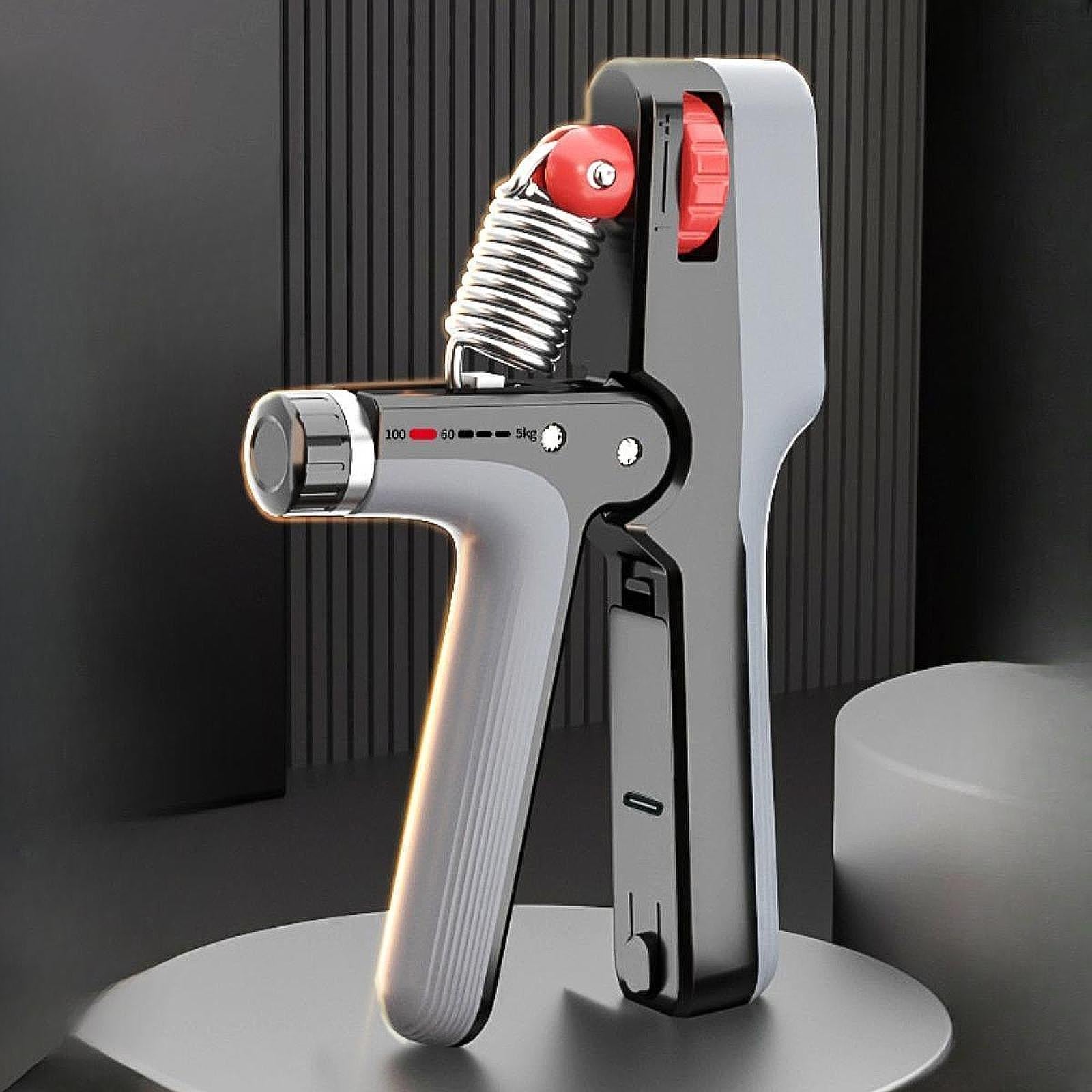 Hand Grip Strengthener Versatile Finger Exerciser for Home Gym Professionals Black Gray