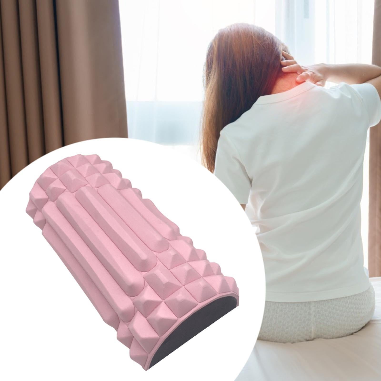 Back Neck Massager Compact Versatile Travel Pillow for Foot Body Muscle Legs pink