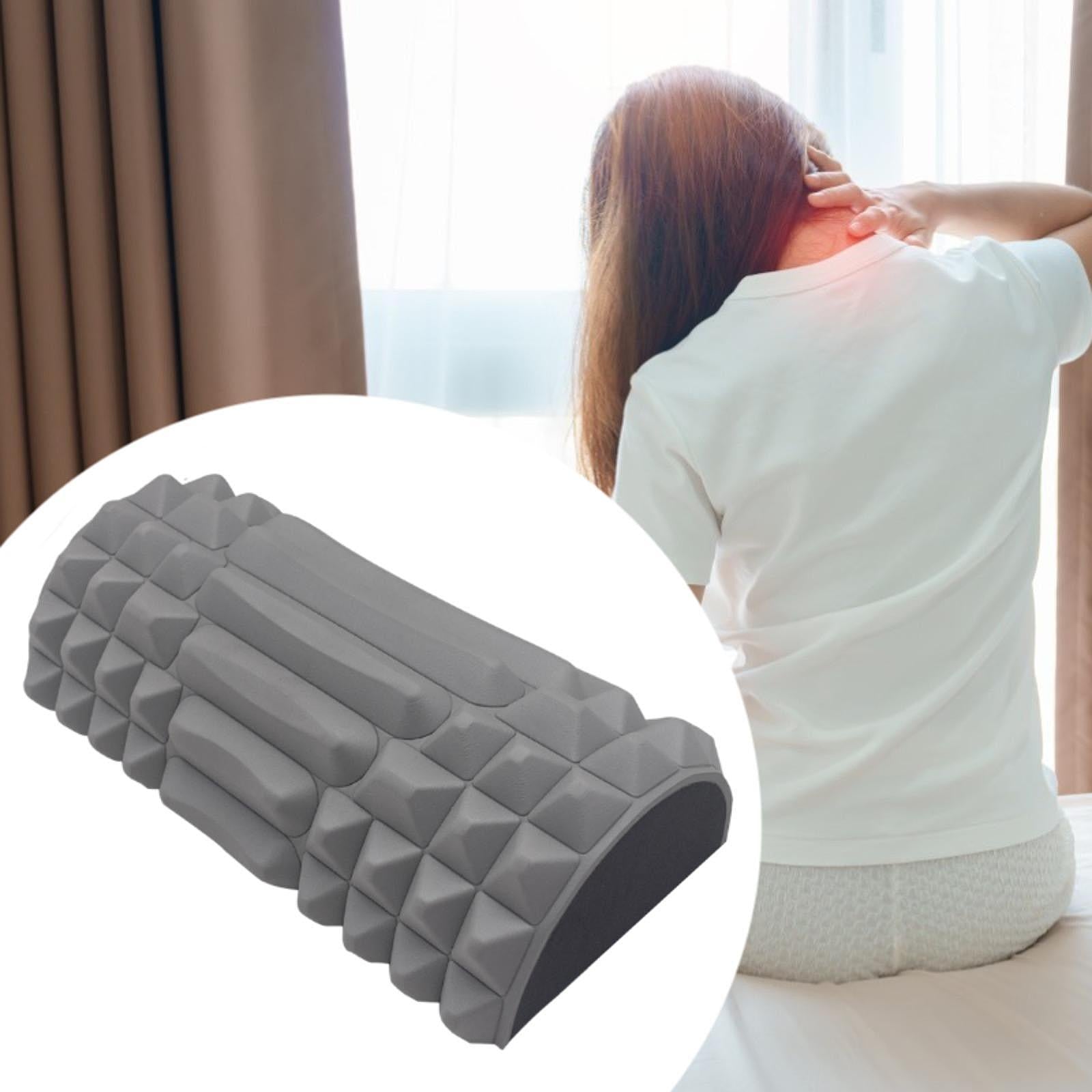 Back Neck Massager Compact Versatile Travel Pillow for Foot Body Muscle Legs grey