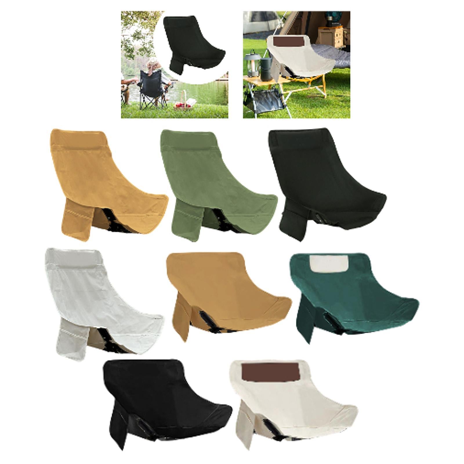 Folding Camping Chair Cover Portable Replacement for Backyard Picnic Fishing High Back Khaki