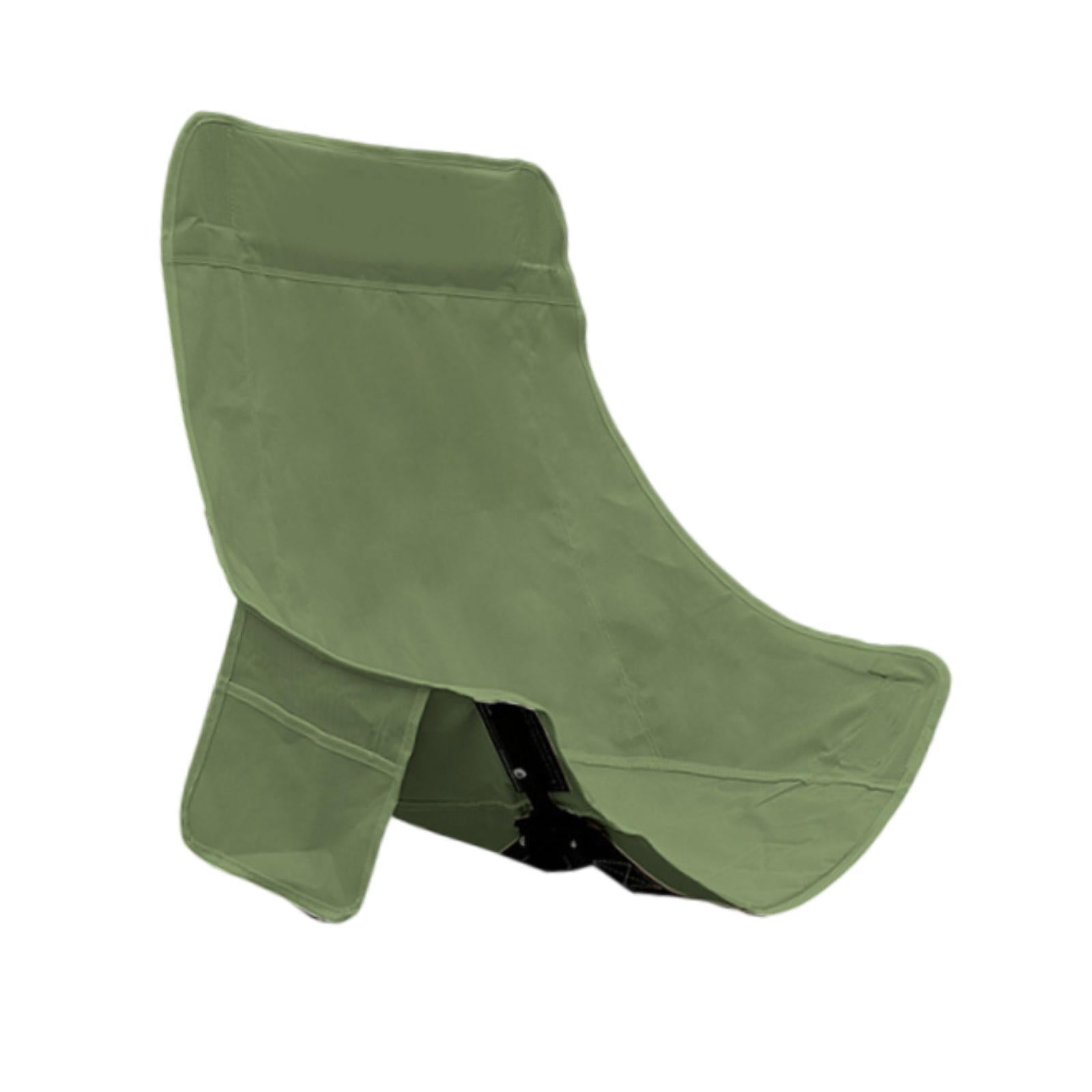 Folding Camping Chair Cover Portable Replacement for Backyard Picnic Fishing High Back Green
