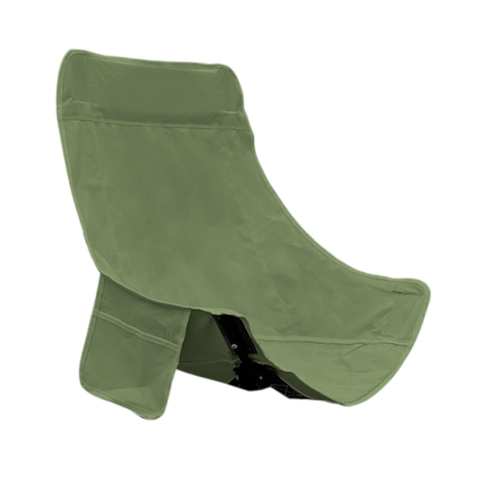 Folding Camping Chair Cover Portable Replacement for Backyard Picnic Fishing High Back Green